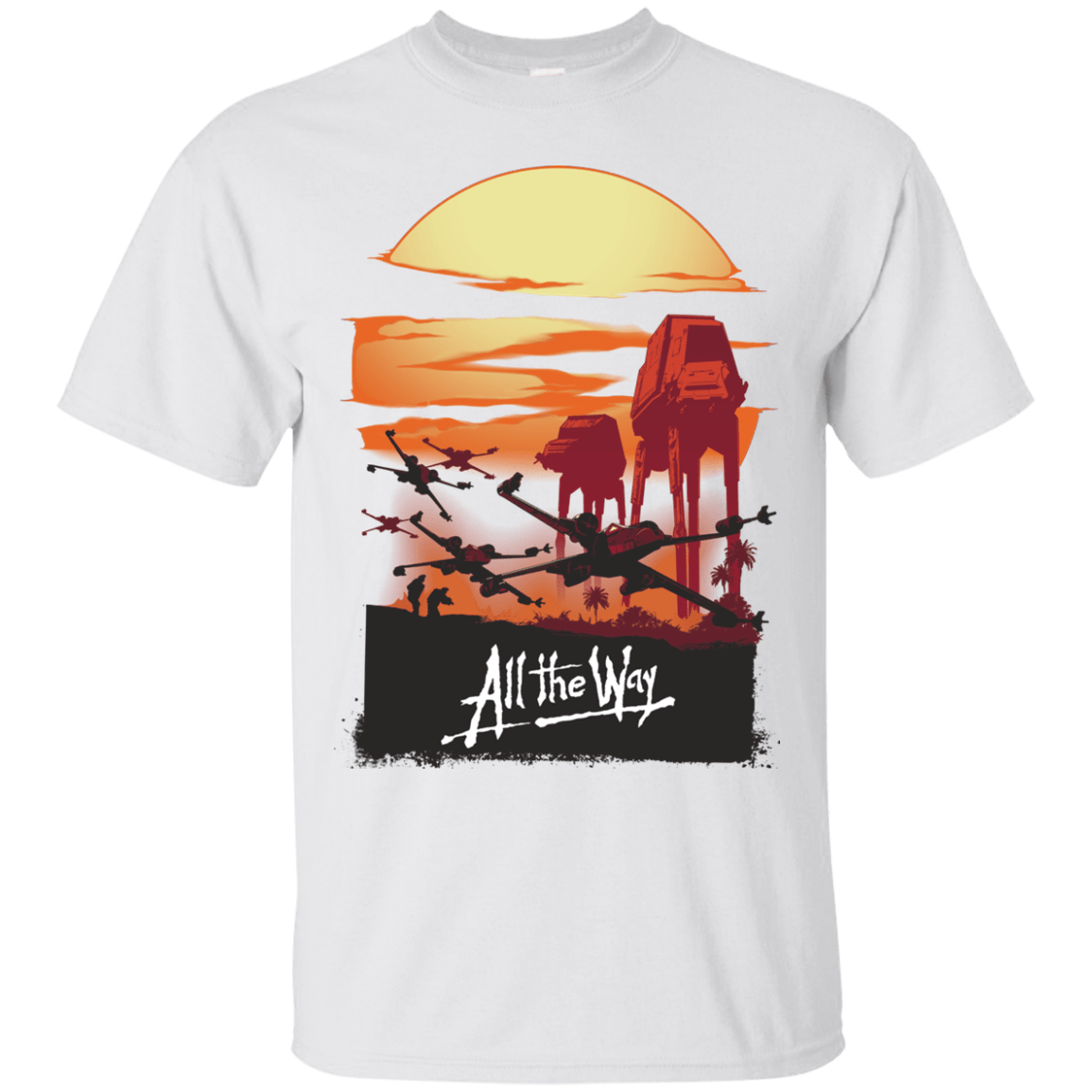 T-Shirts White / Small All The Way T-Shirt