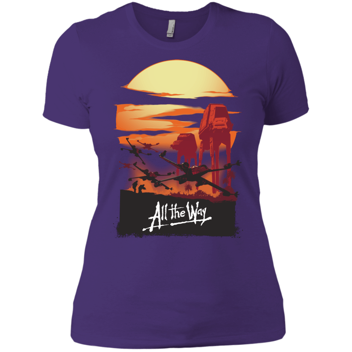 T-Shirts Purple / X-Small All The Way Women's Premium T-Shirt