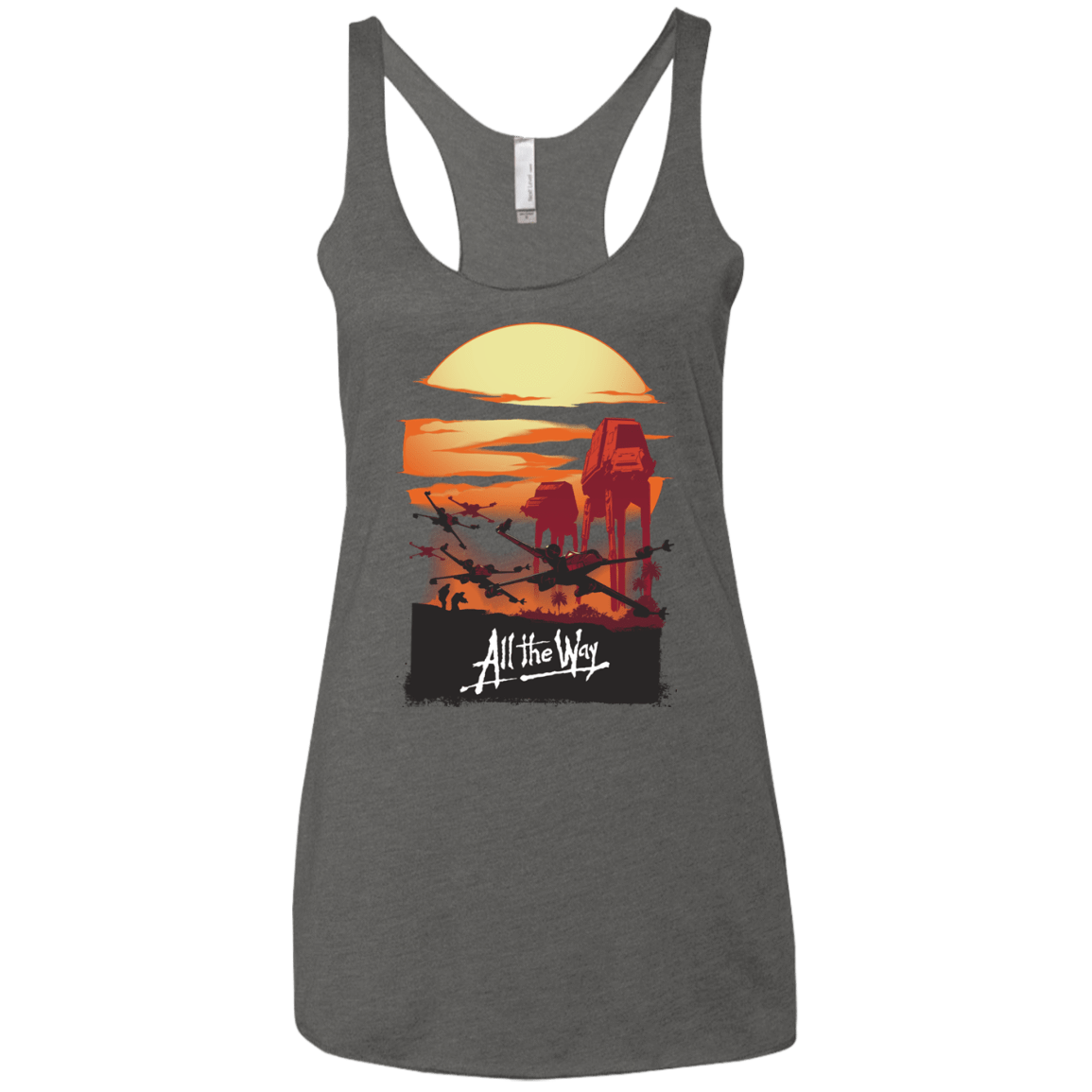 T-Shirts Premium Heather / X-Small All The Way Women's Triblend Racerback Tank
