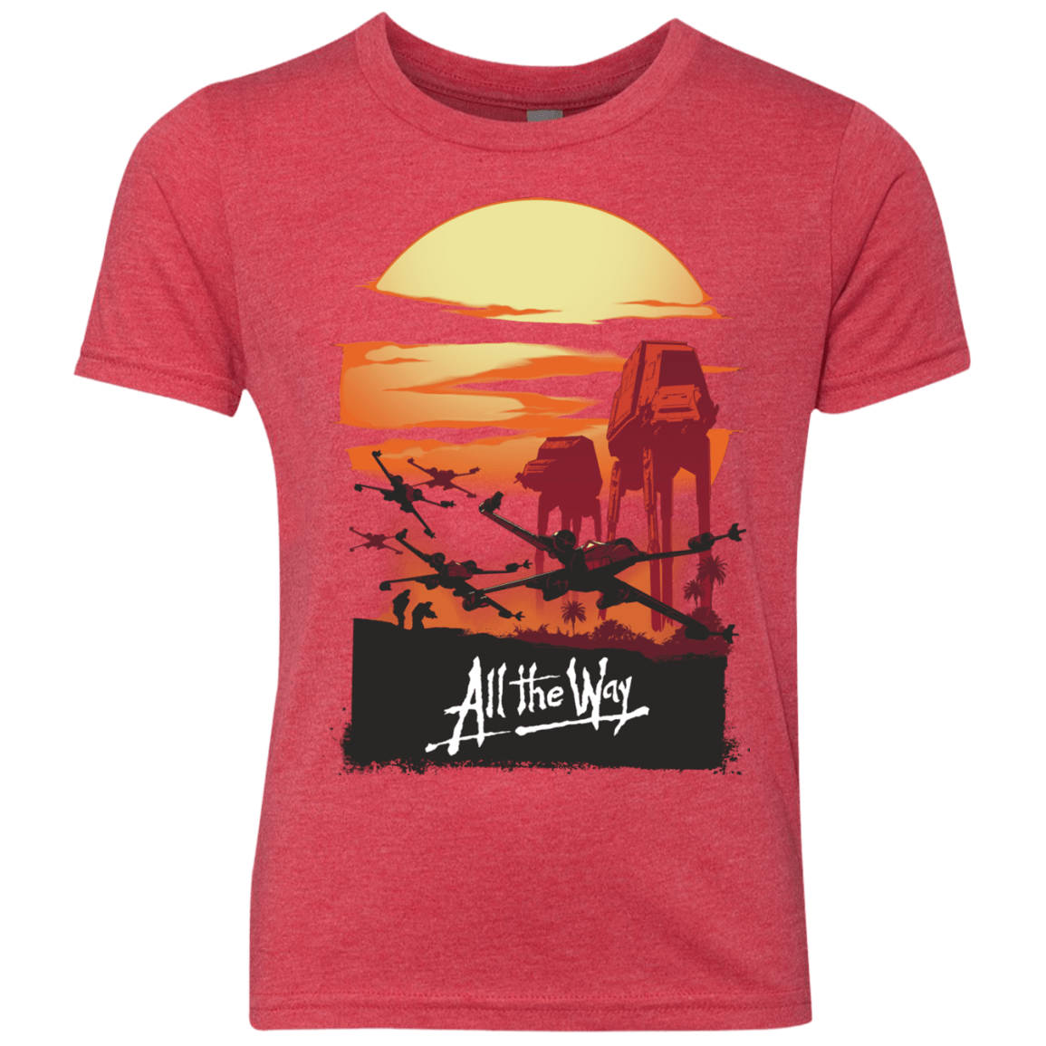 T-Shirts Vintage Red / YXS All The Way Youth Triblend T-Shirt