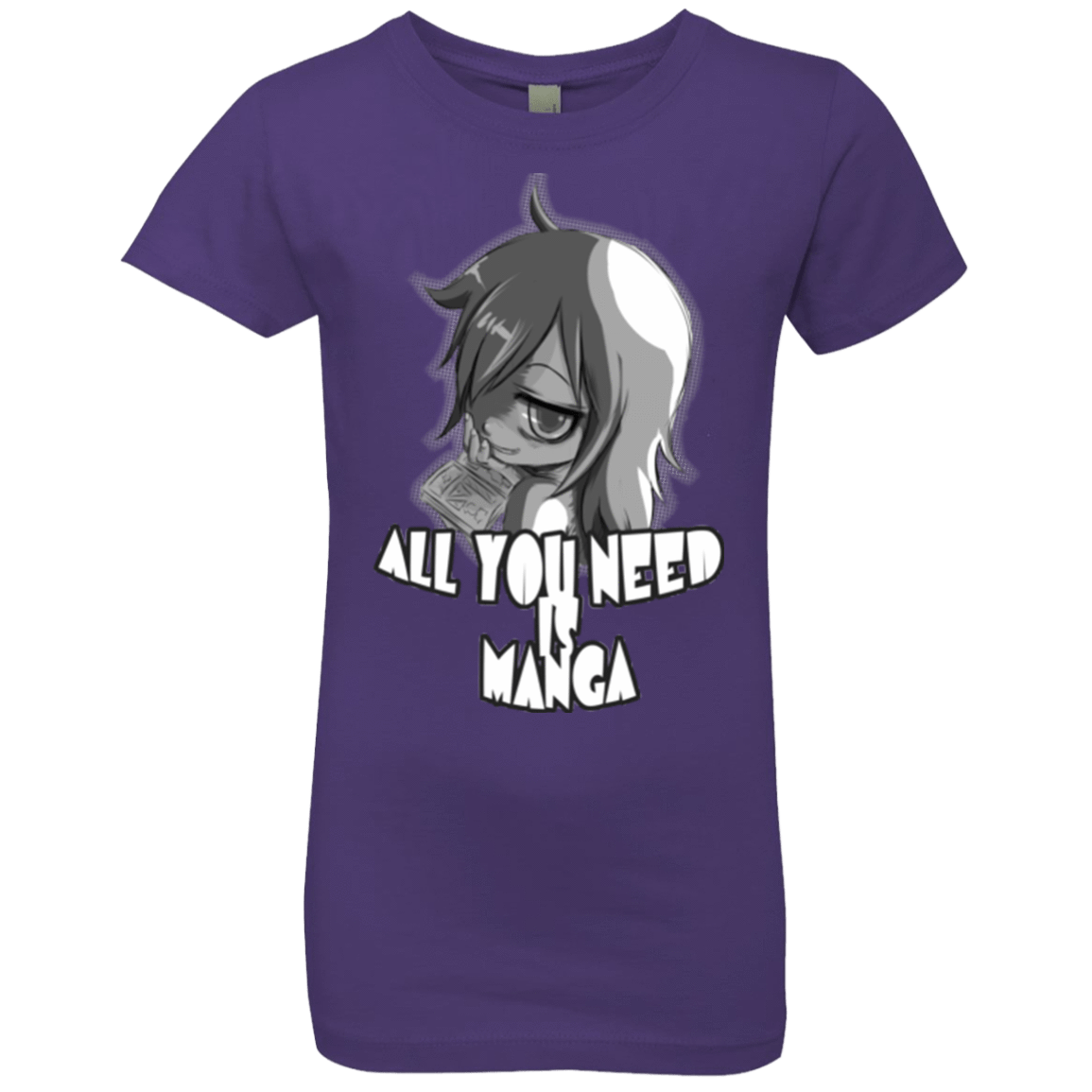 T-Shirts Purple Rush / YXS All You Need is Manga Girls Premium T-Shirt