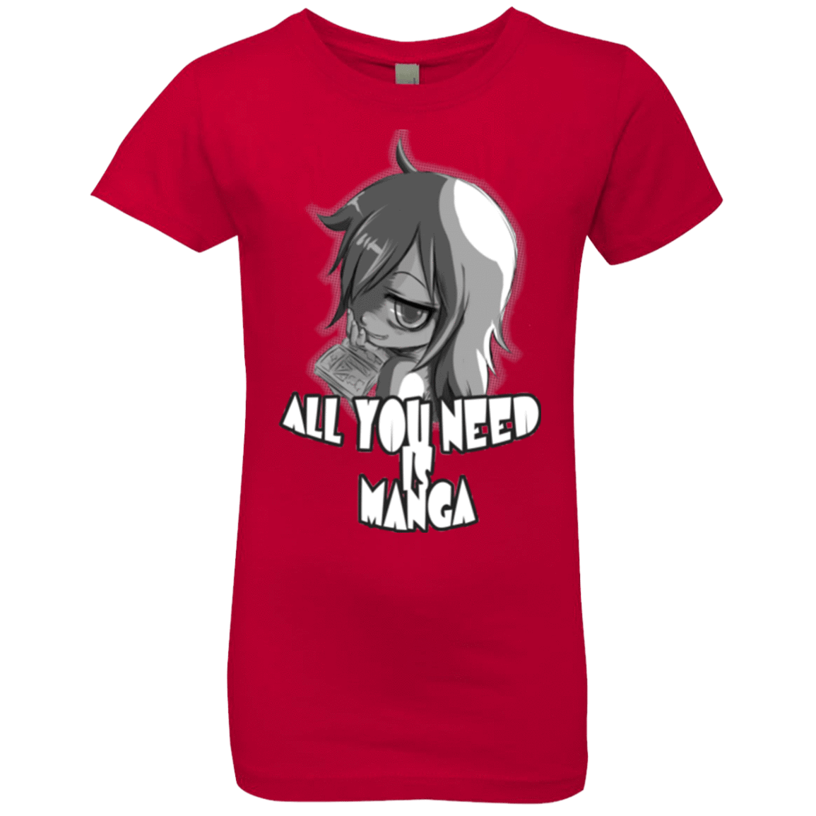T-Shirts Red / YXS All You Need is Manga Girls Premium T-Shirt