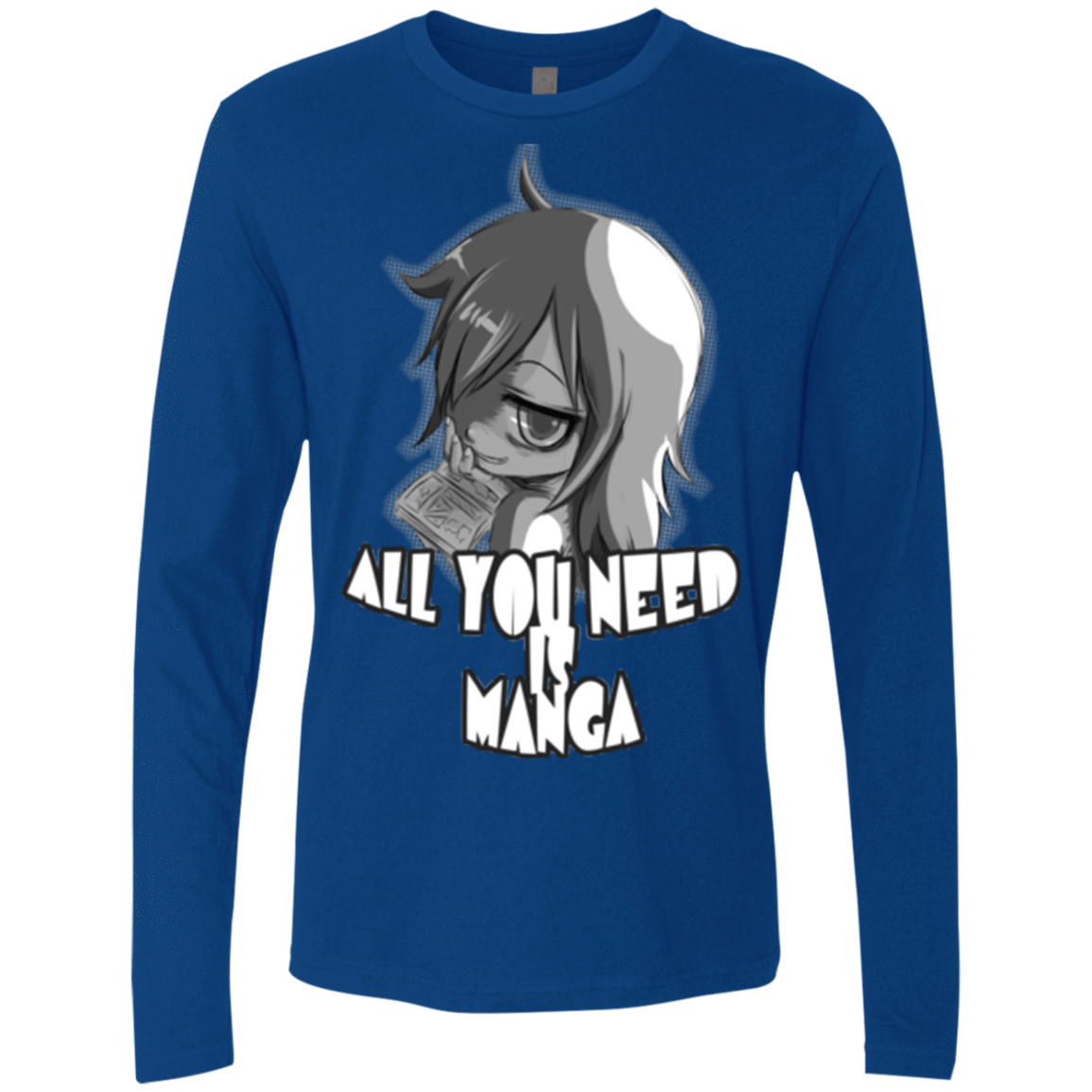 T-Shirts Royal / Small All You Need is Manga Men's Premium Long Sleeve