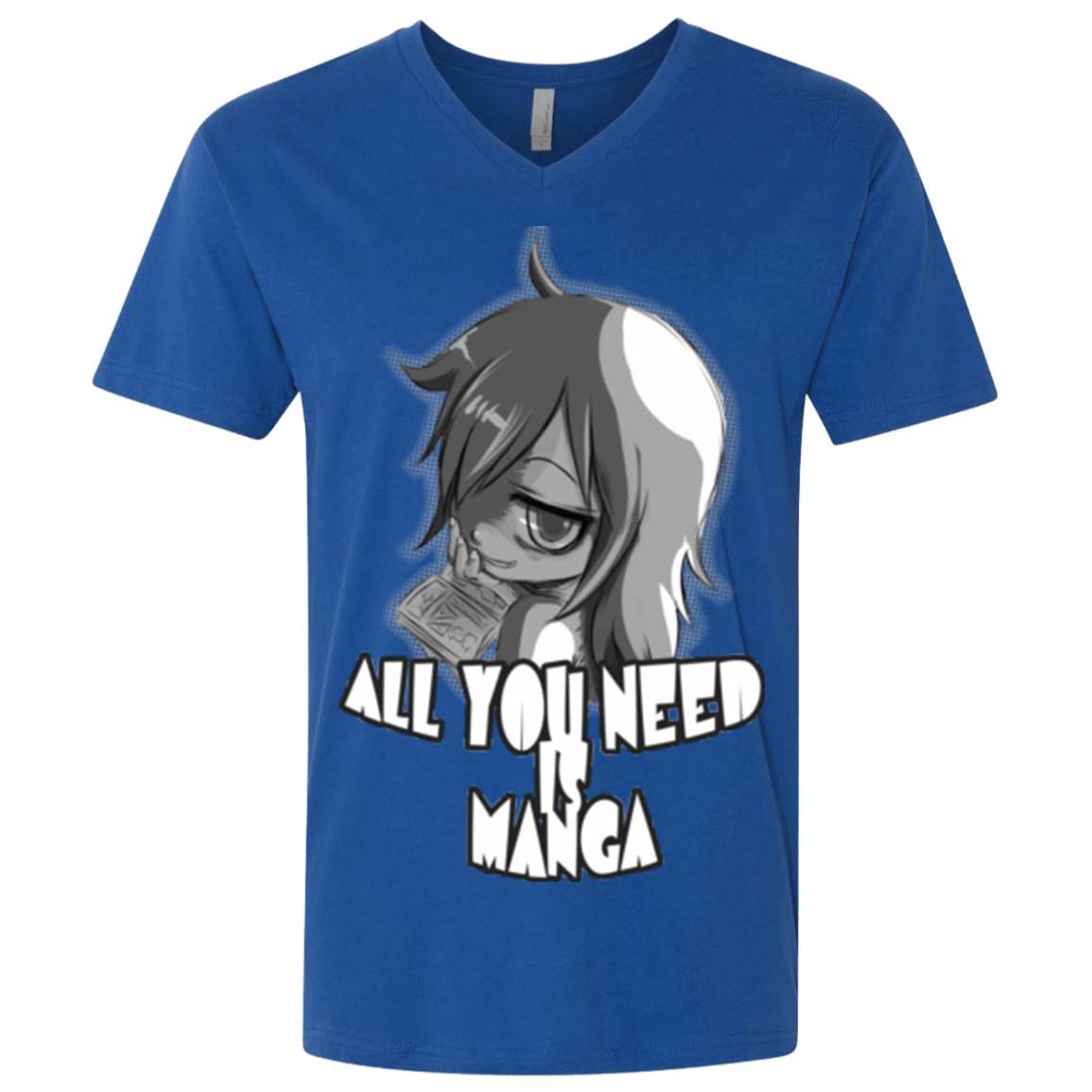 T-Shirts Royal / X-Small All You Need is Manga Men's Premium V-Neck