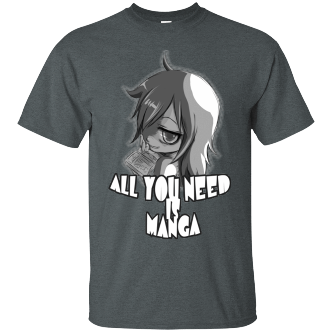 T-Shirts Dark Heather / Small All You Need is Manga T-Shirt