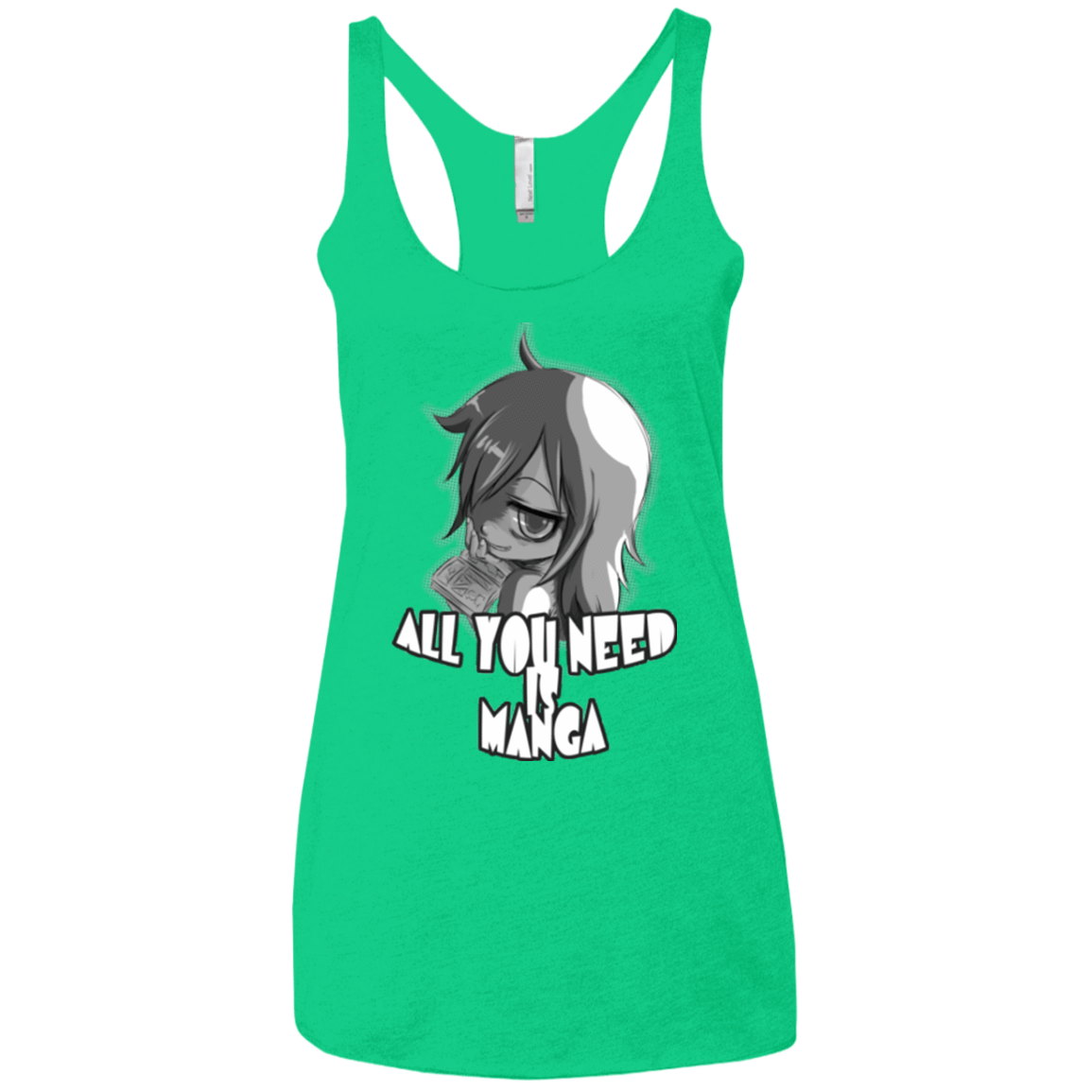 T-Shirts Envy / X-Small All You Need is Manga Women's Triblend Racerback Tank