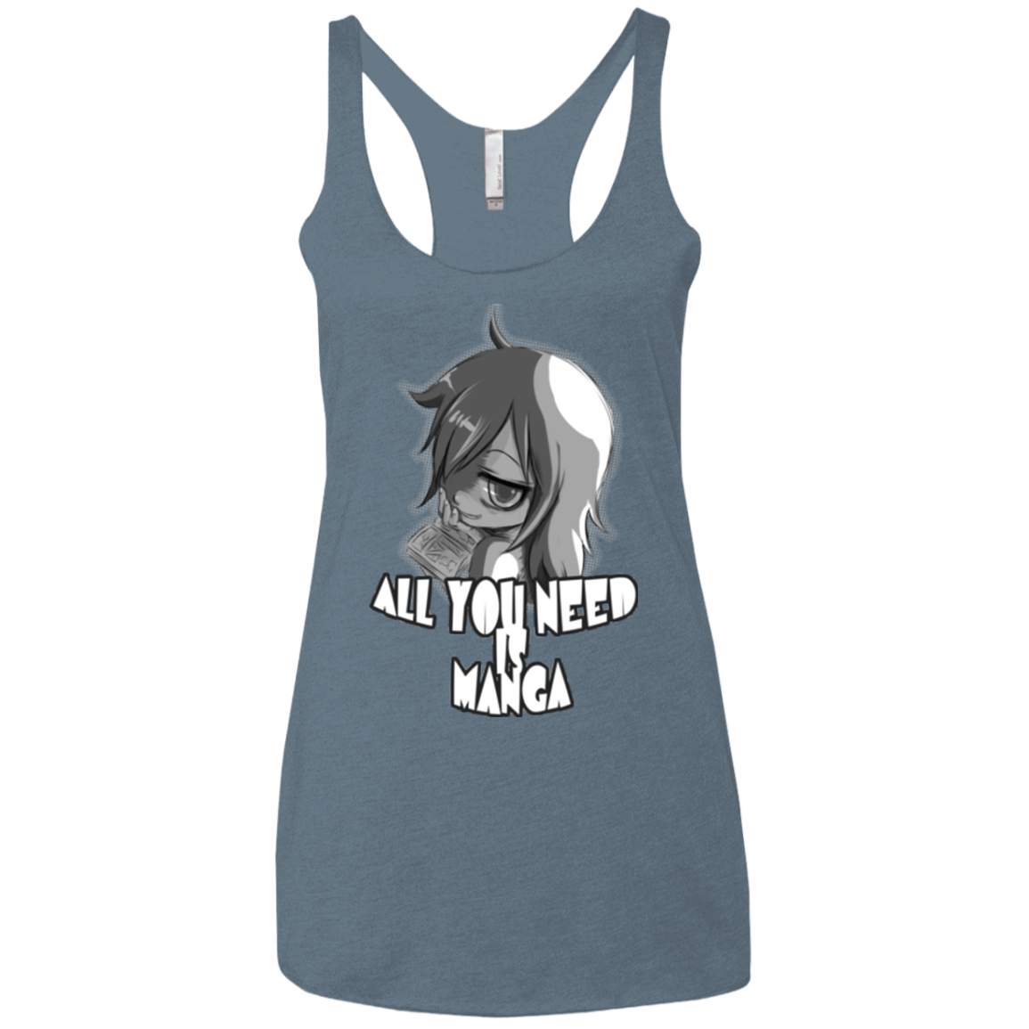 T-Shirts Indigo / X-Small All You Need is Manga Women's Triblend Racerback Tank