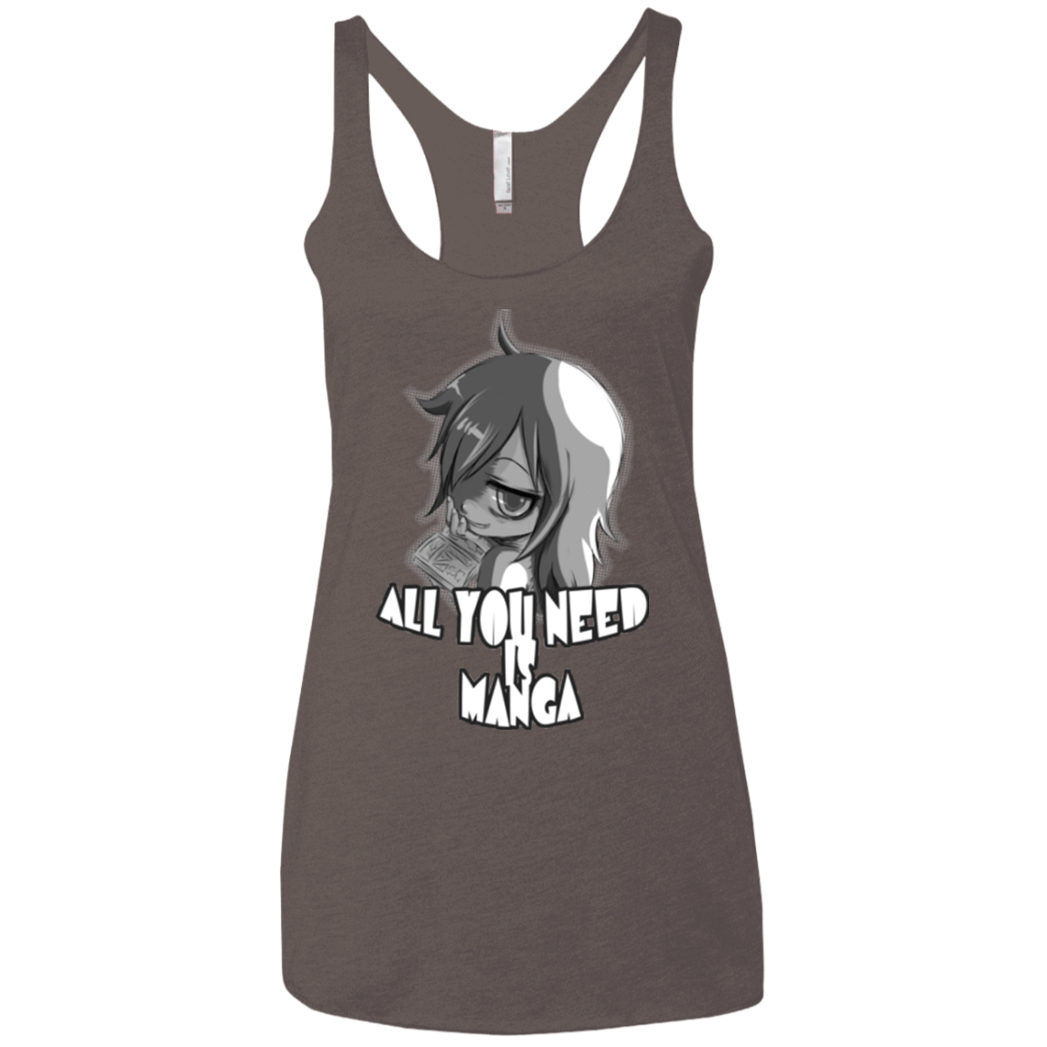 T-Shirts Macchiato / X-Small All You Need is Manga Women's Triblend Racerback Tank
