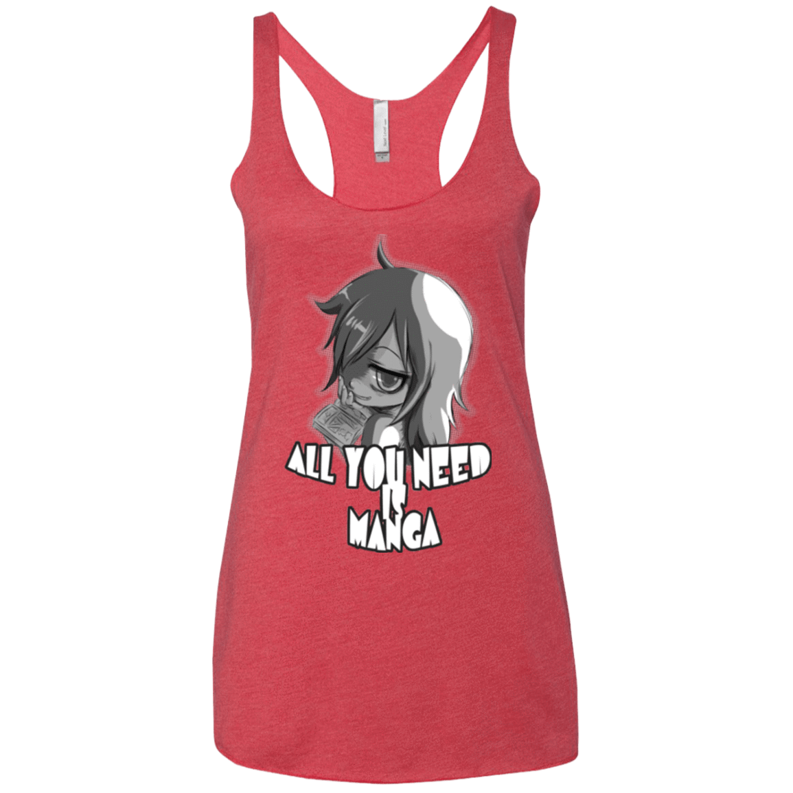 T-Shirts Vintage Red / X-Small All You Need is Manga Women's Triblend Racerback Tank