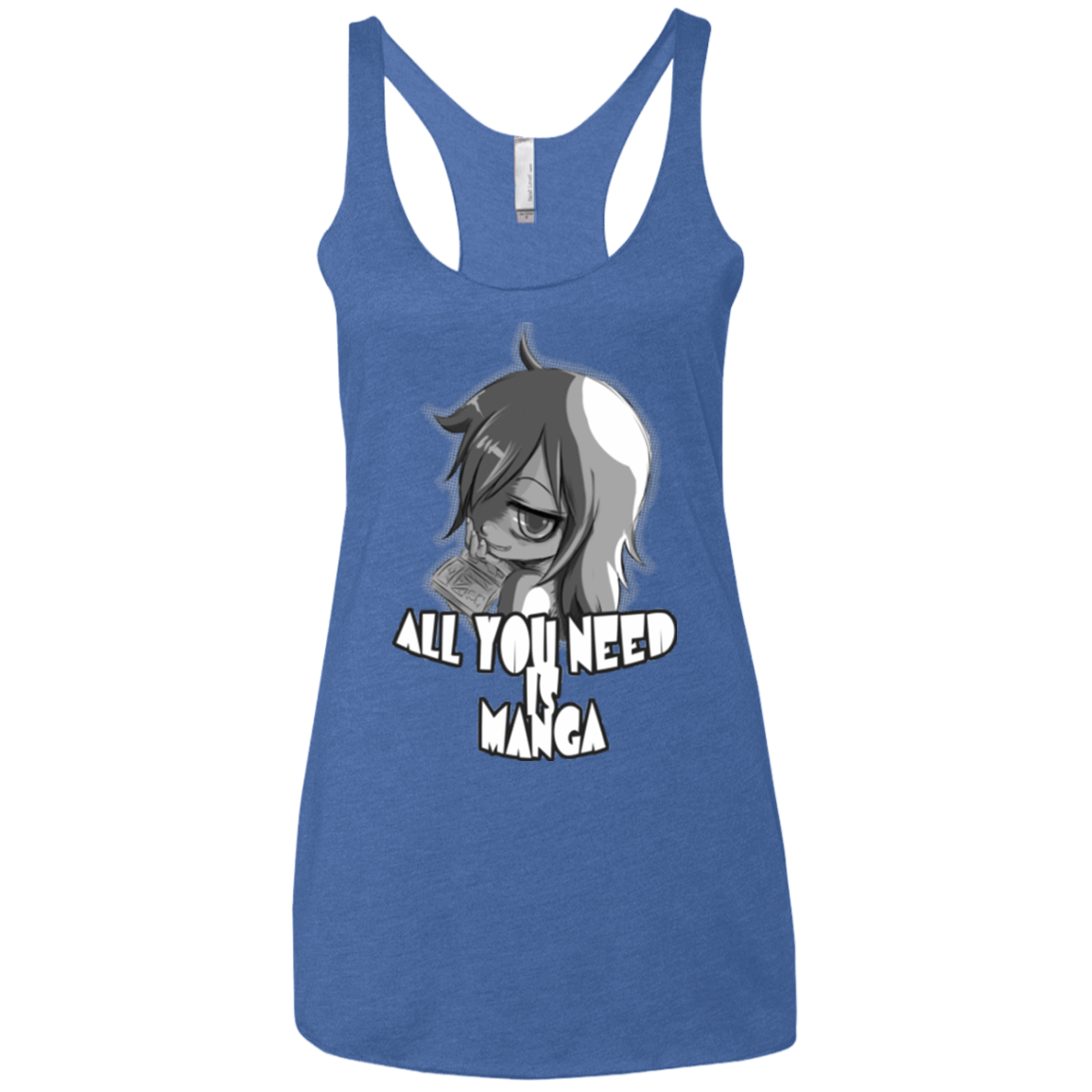 T-Shirts Vintage Royal / X-Small All You Need is Manga Women's Triblend Racerback Tank