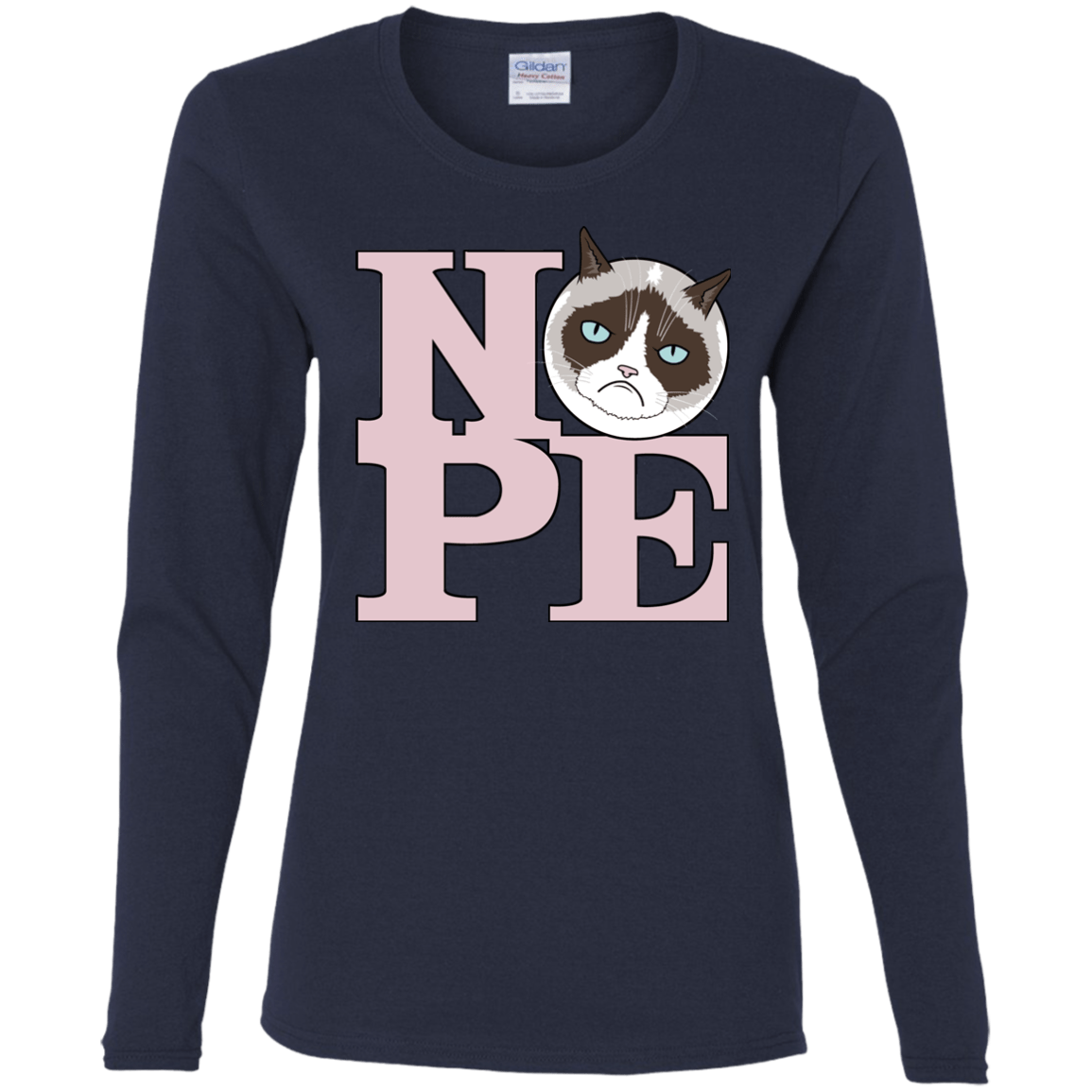 T-Shirts Navy / S All You Need is NOPE Women's Long Sleeve T-Shirt