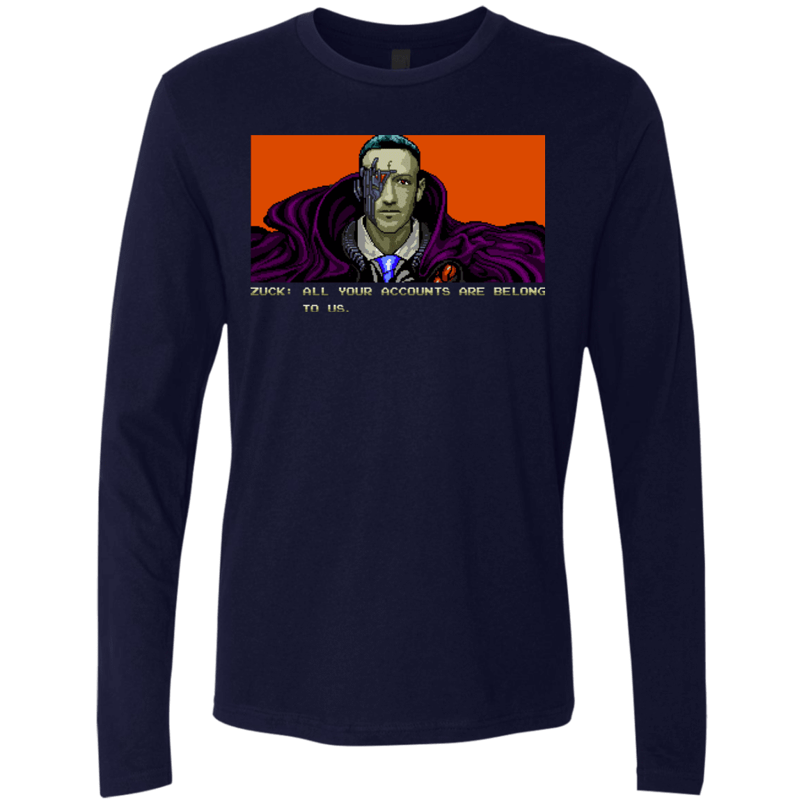 T-Shirts Midnight Navy / S All Your Accounts Men's Premium Long Sleeve