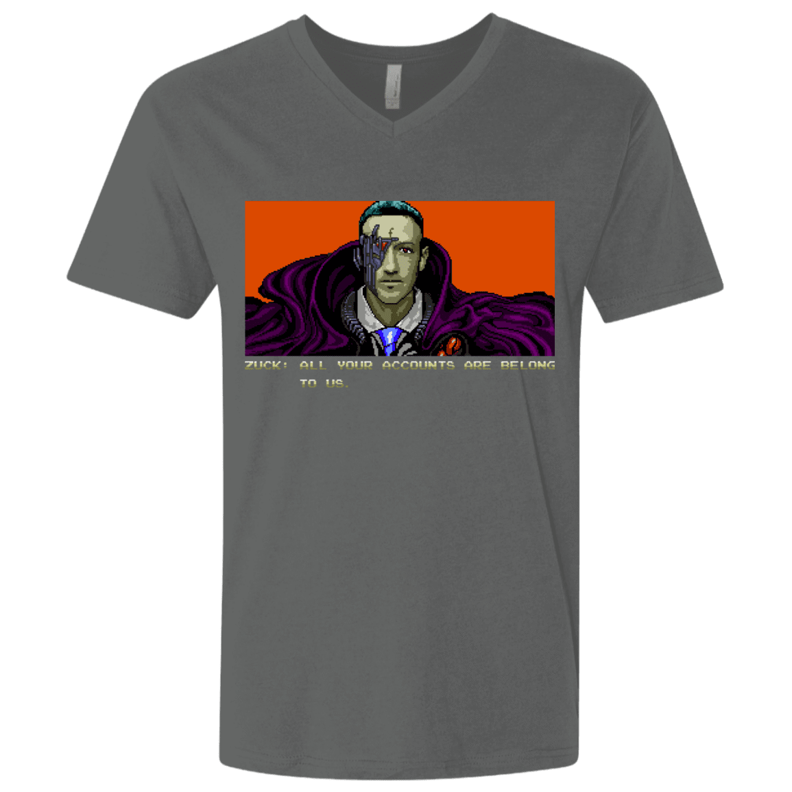 T-Shirts Heavy Metal / X-Small All Your Accounts Men's Premium V-Neck