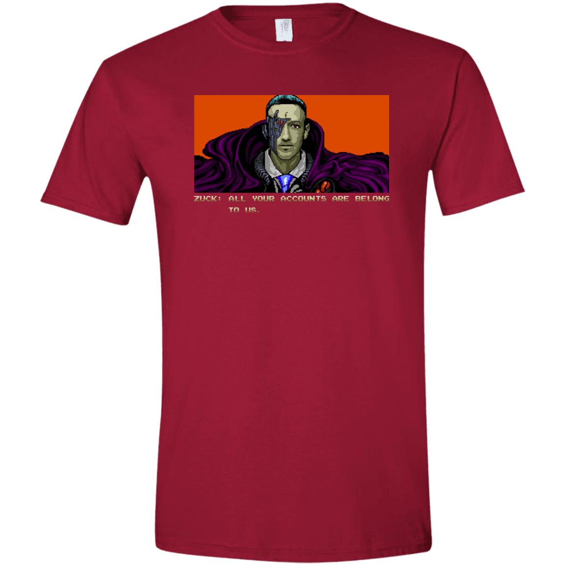 T-Shirts Cardinal Red / S All Your Accounts Men's Semi-Fitted Softstyle