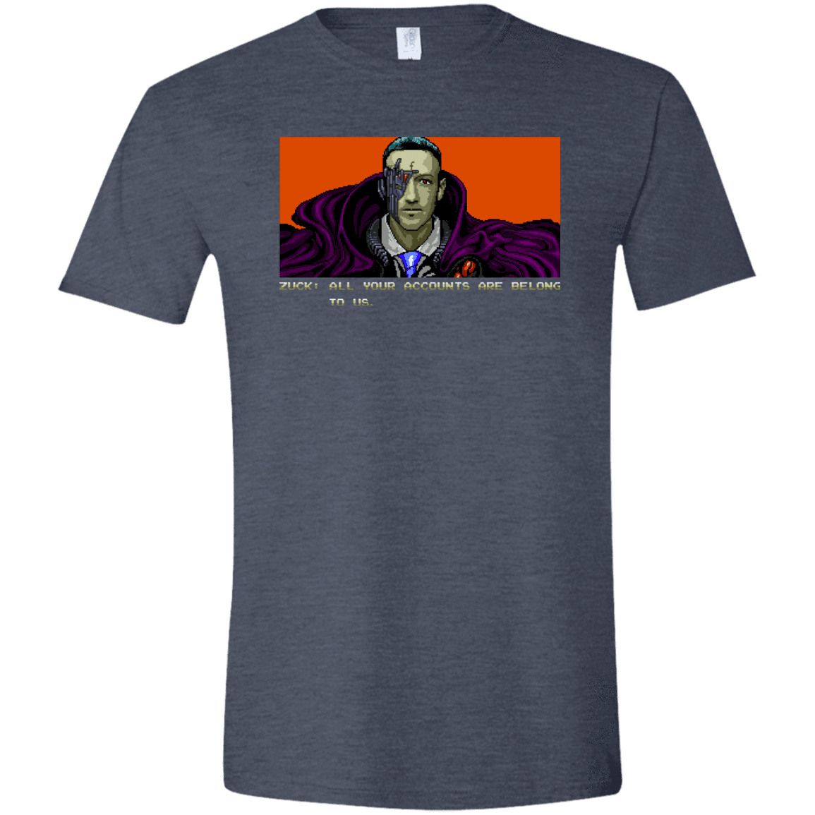 T-Shirts Heather Navy / S All Your Accounts Men's Semi-Fitted Softstyle