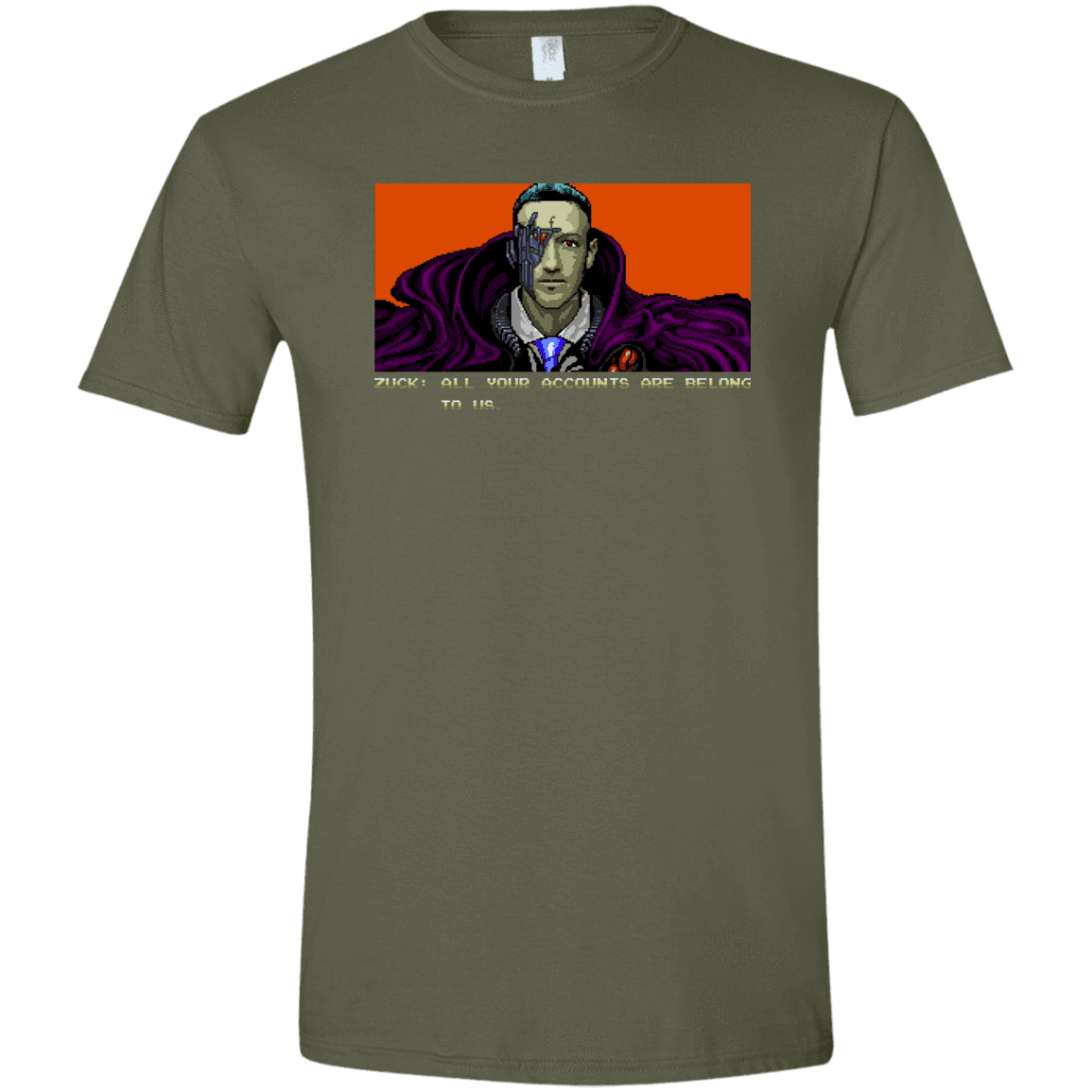 T-Shirts Military Green / S All Your Accounts Men's Semi-Fitted Softstyle