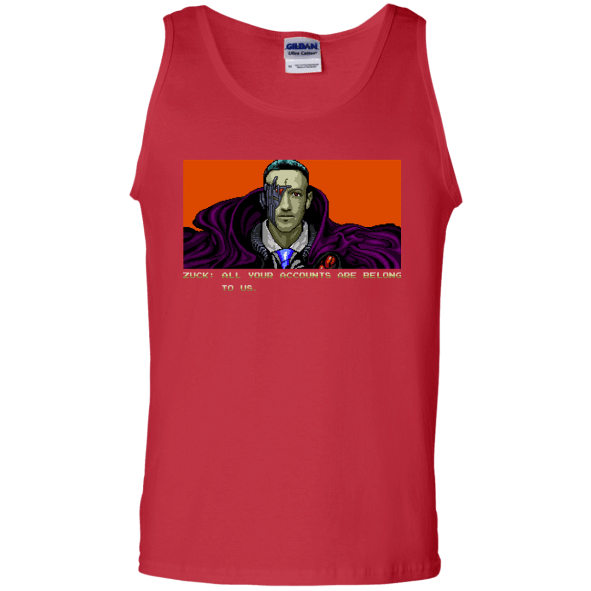 T-Shirts Red / S All Your Accounts Men's Tank Top