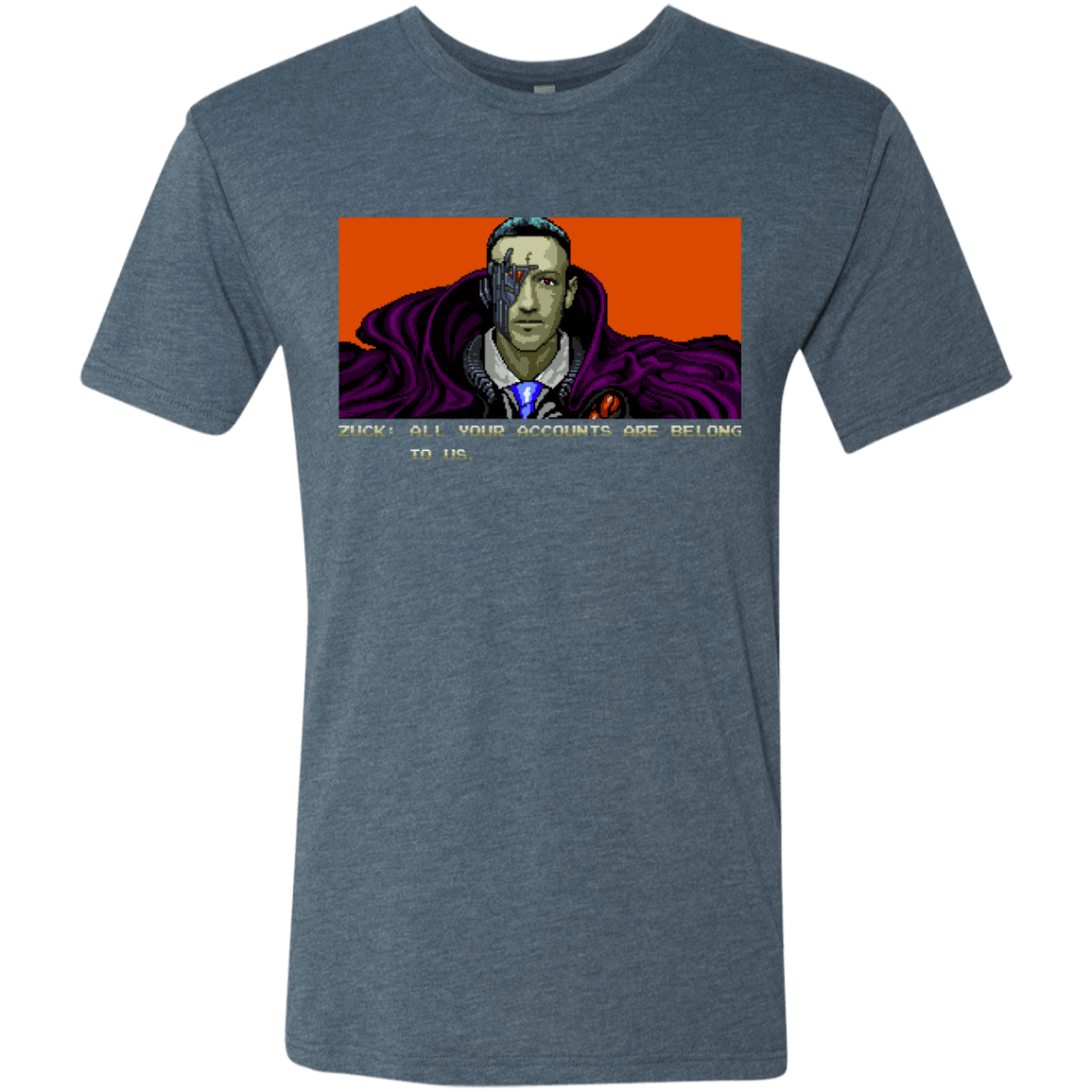 T-Shirts Indigo / S All Your Accounts Men's Triblend T-Shirt