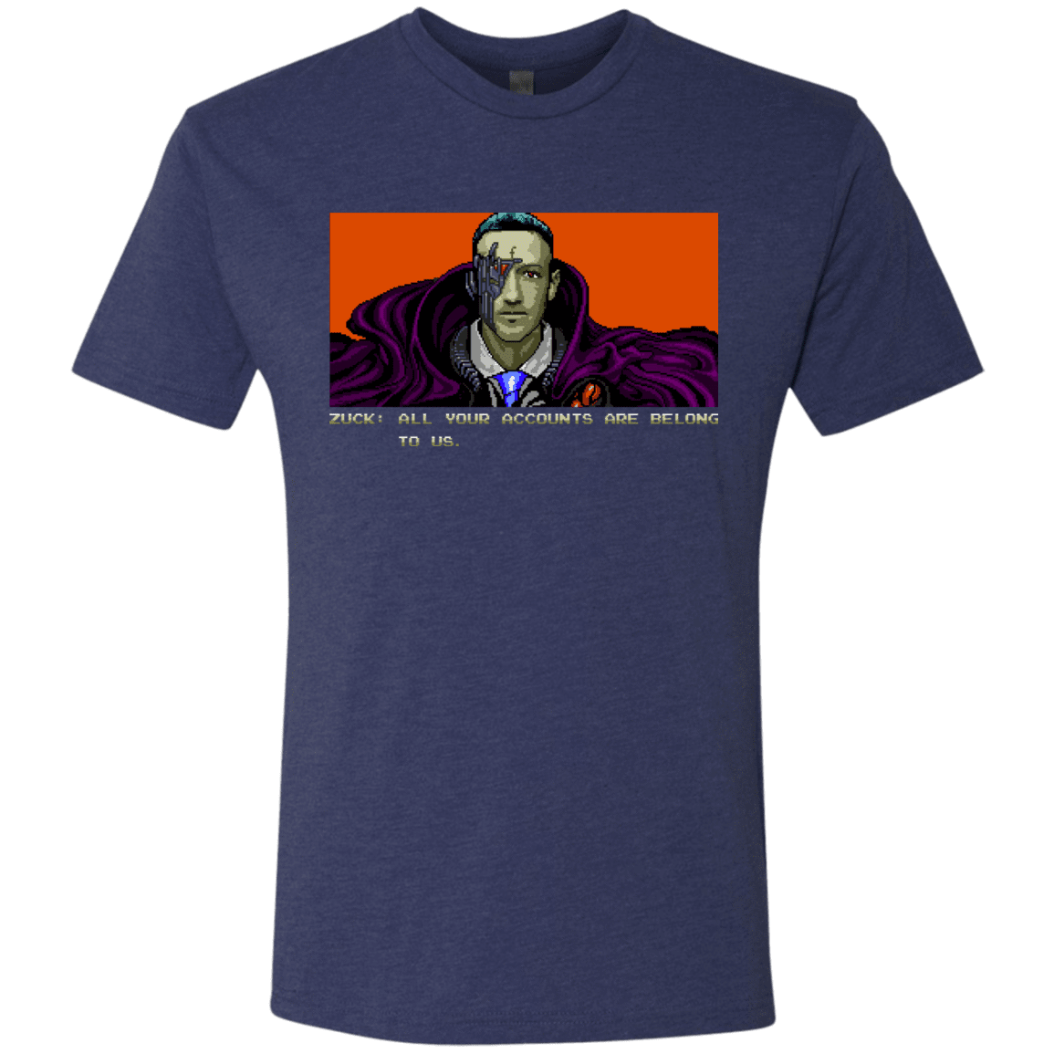 T-Shirts Vintage Navy / S All Your Accounts Men's Triblend T-Shirt