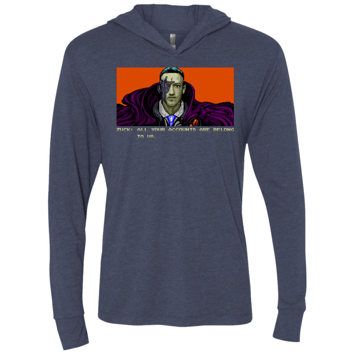 T-Shirts Vintage Navy / X-Small All Your Accounts Triblend Long Sleeve Hoodie Tee