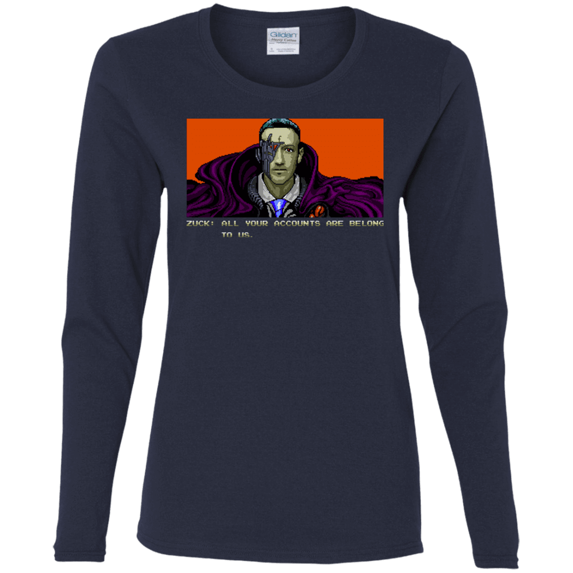 T-Shirts Navy / S All Your Accounts Women's Long Sleeve T-Shirt