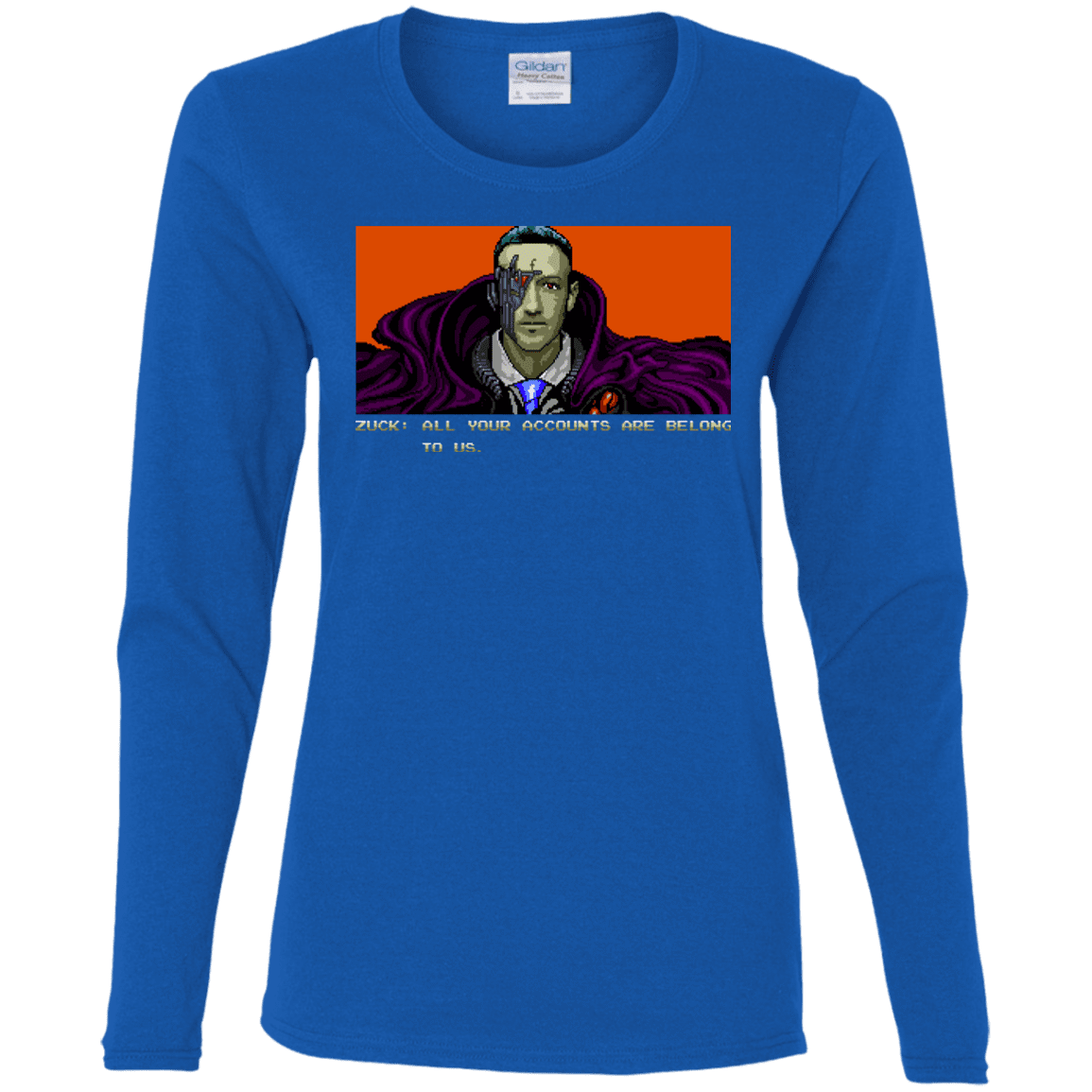 T-Shirts Royal / S All Your Accounts Women's Long Sleeve T-Shirt