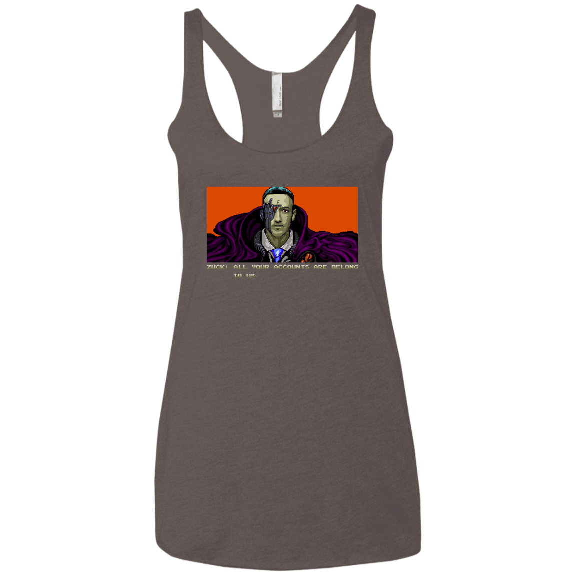 T-Shirts Macchiato / X-Small All Your Accounts Women's Triblend Racerback Tank