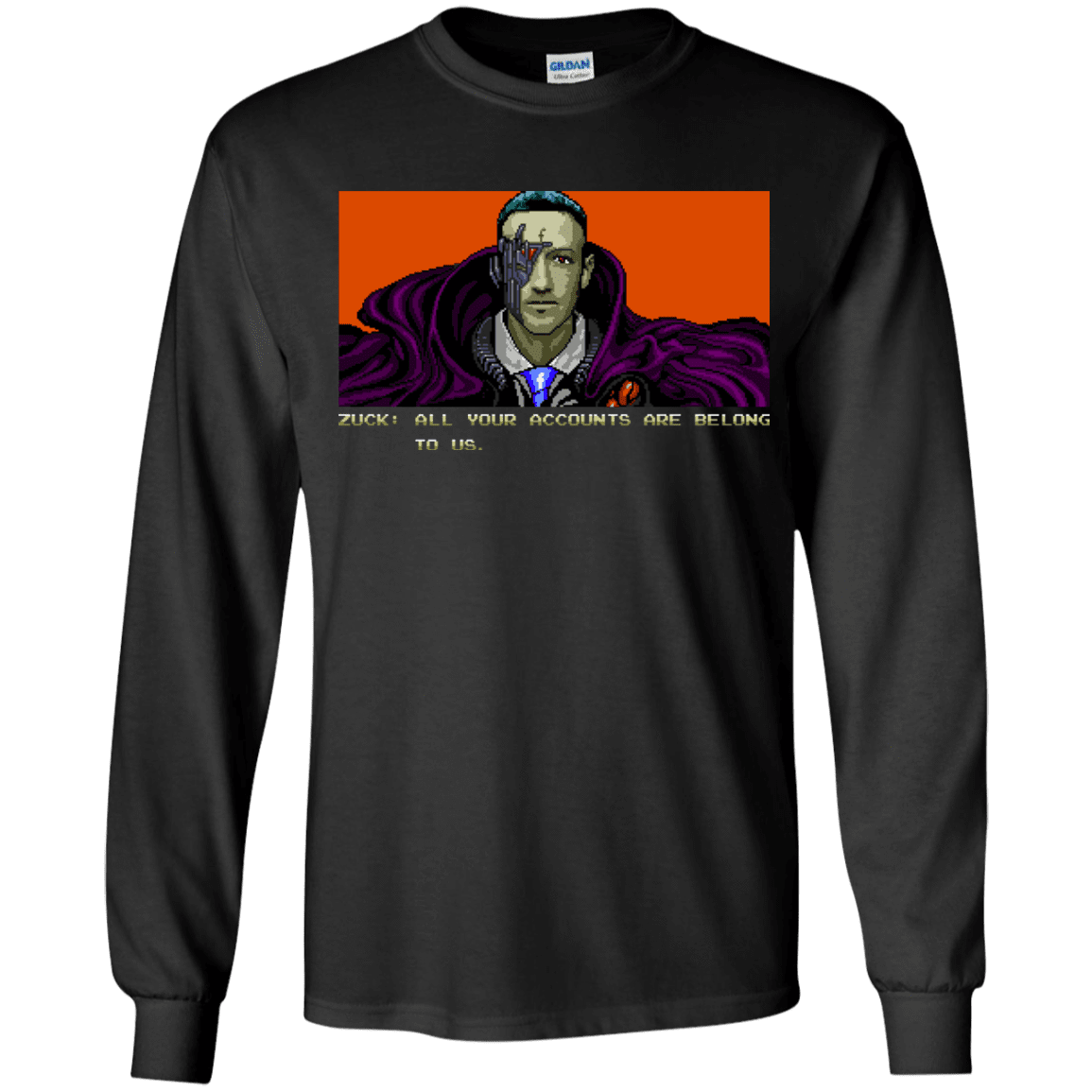 T-Shirts Black / YS All Your Accounts Youth Long Sleeve T-Shirt