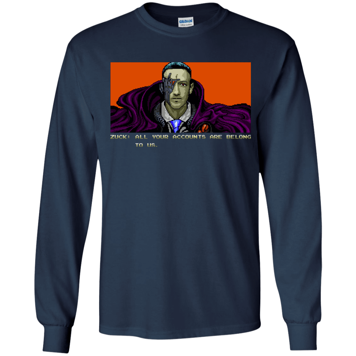 T-Shirts Navy / YS All Your Accounts Youth Long Sleeve T-Shirt