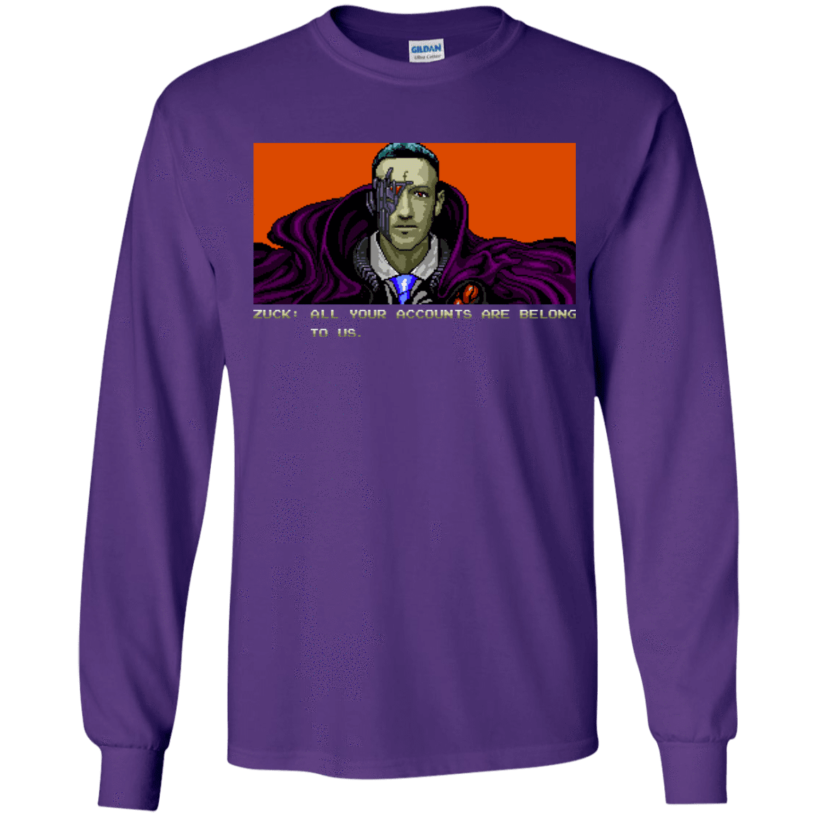 T-Shirts Purple / YS All Your Accounts Youth Long Sleeve T-Shirt