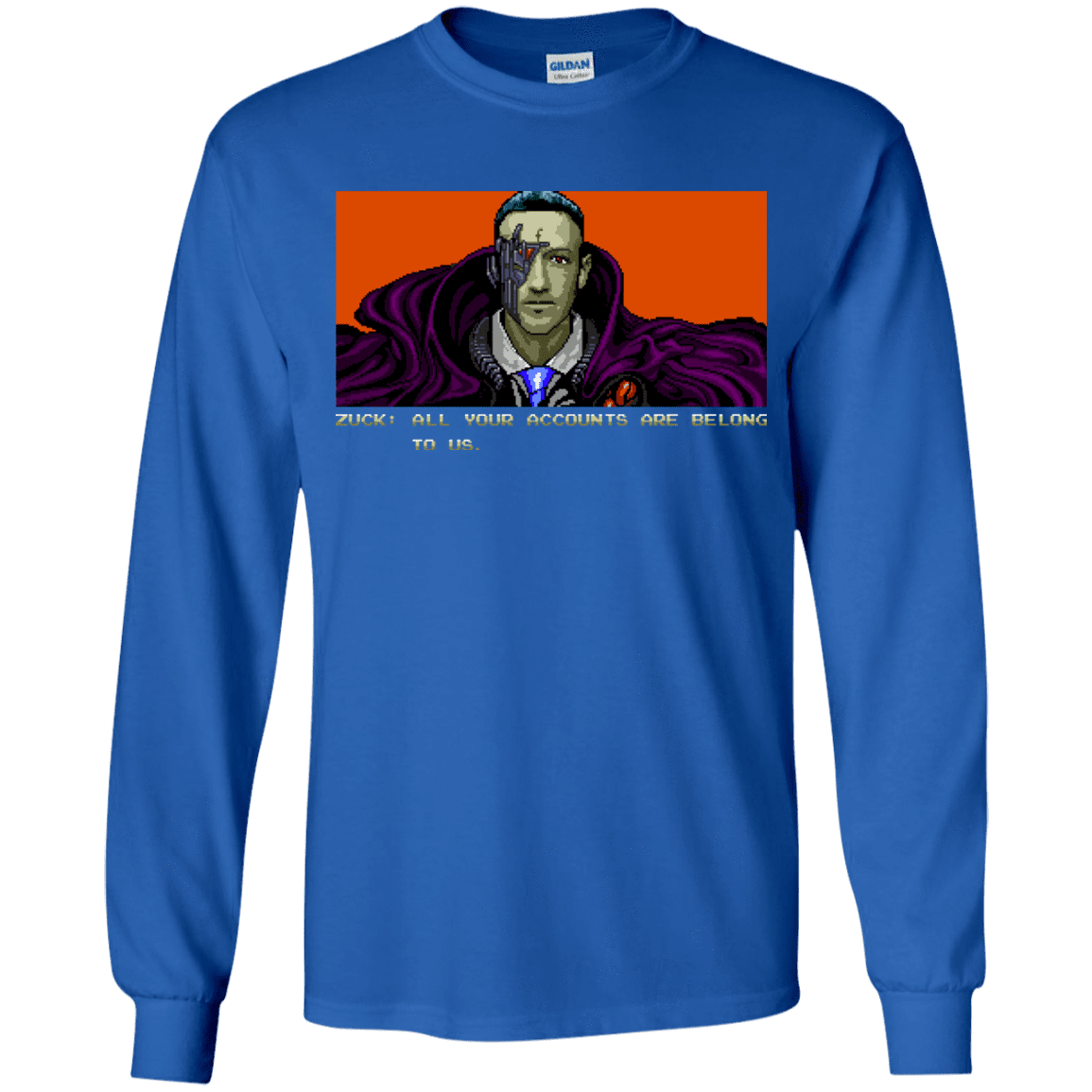 T-Shirts Royal / YS All Your Accounts Youth Long Sleeve T-Shirt