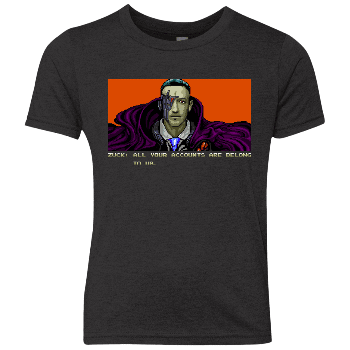 T-Shirts Vintage Black / YXS All Your Accounts Youth Triblend T-Shirt