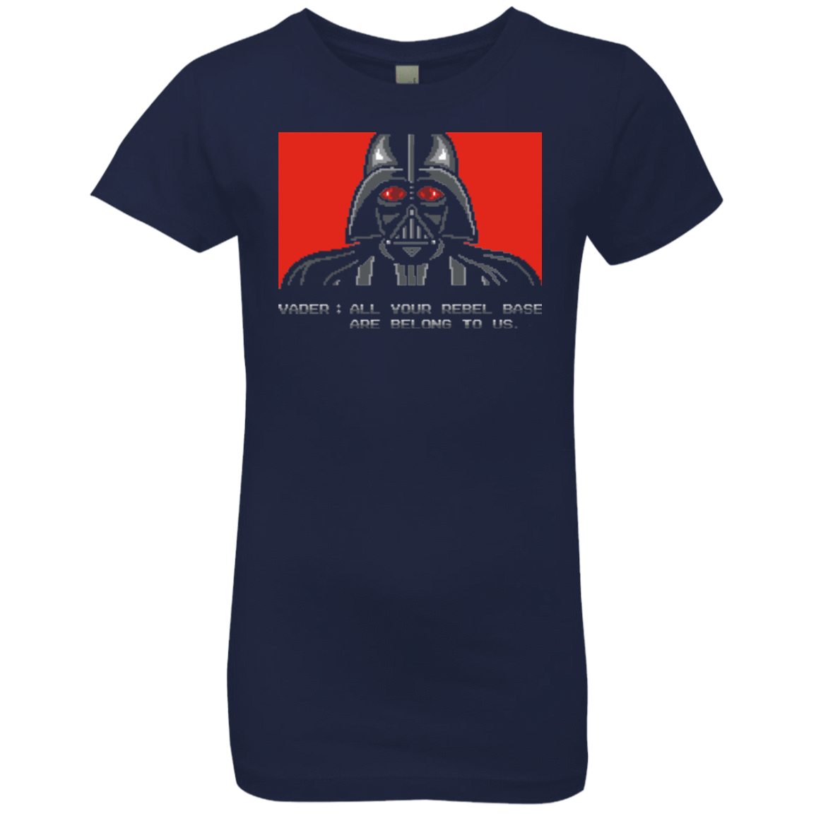 T-Shirts Midnight Navy / YXS All your rebel base are belongs to us Girls Premium T-Shirt