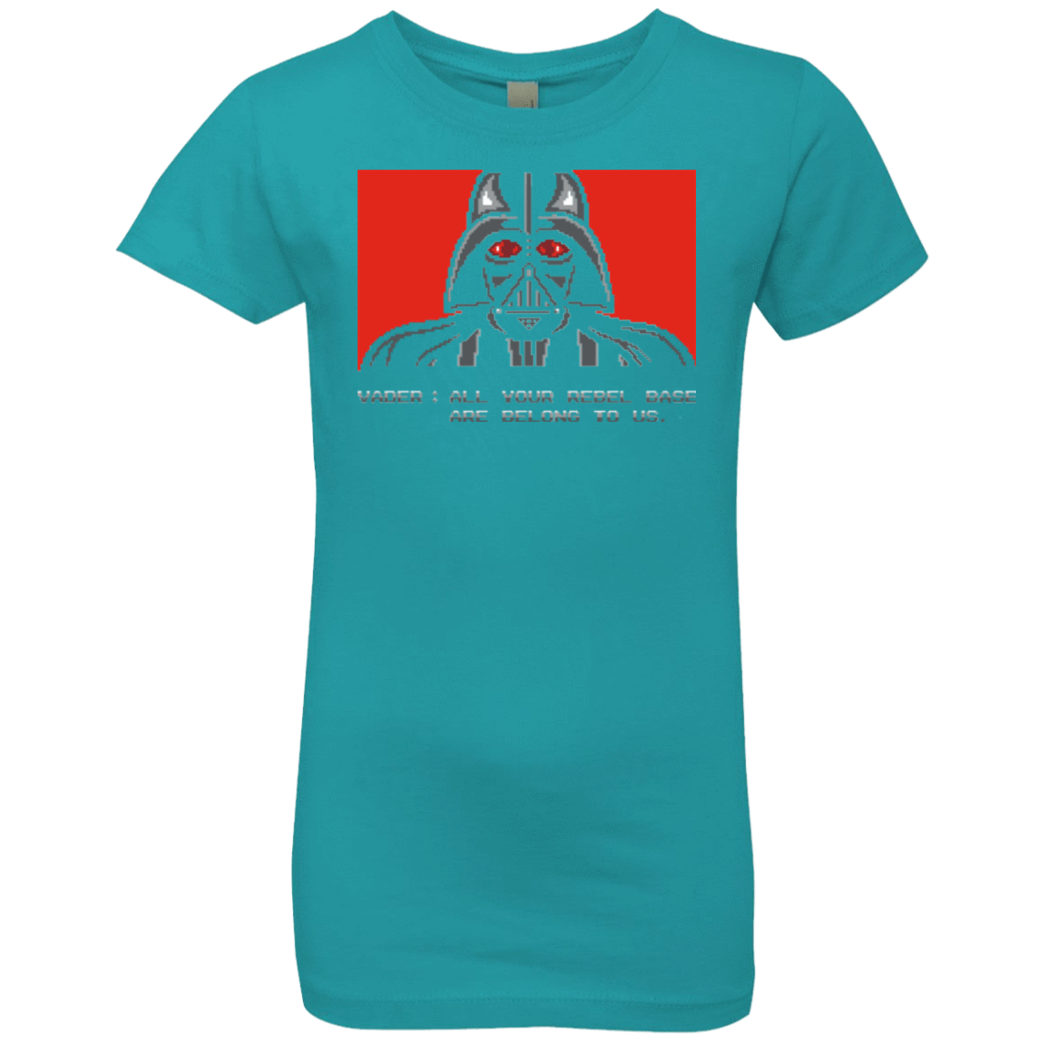 T-Shirts Tahiti Blue / YXS All your rebel base are belongs to us Girls Premium T-Shirt