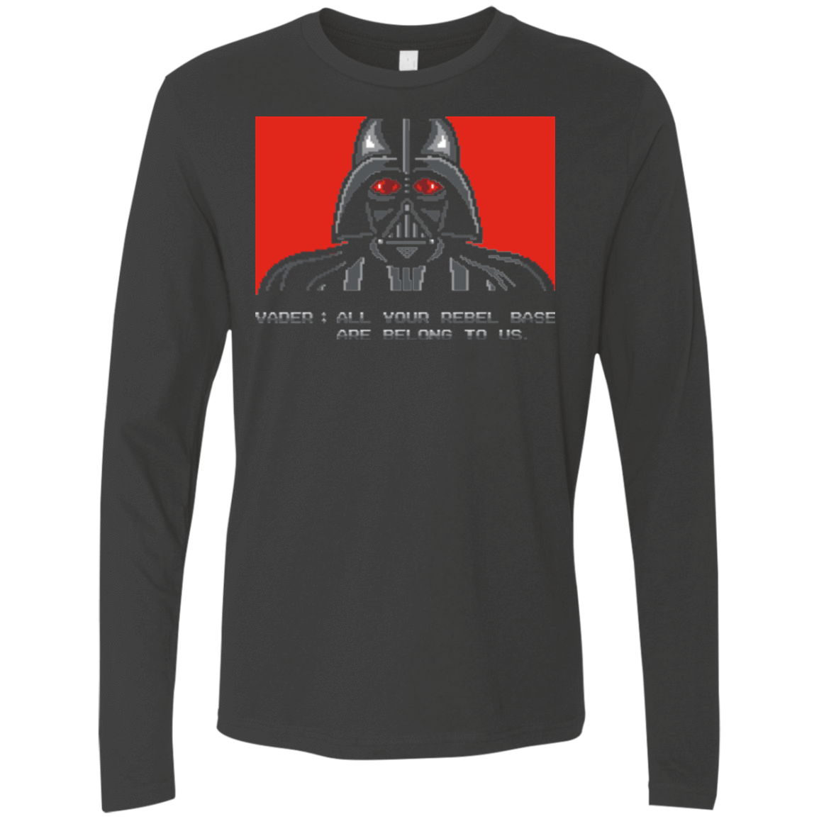 T-Shirts Heavy Metal / Small All your rebel base are belongs to us Men's Premium Long Sleeve