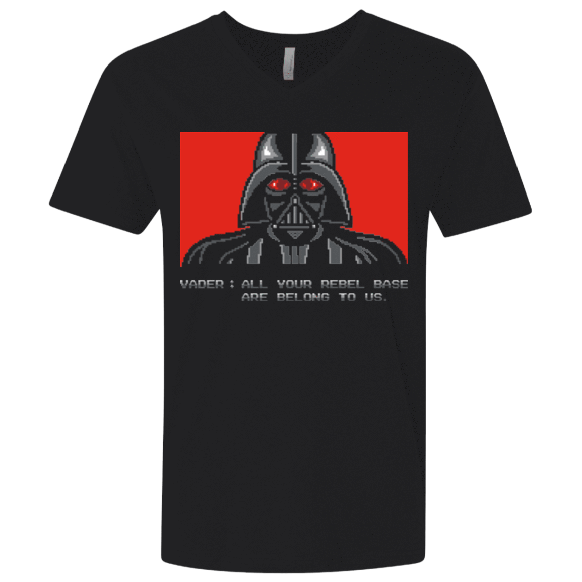 T-Shirts Black / X-Small All your rebel base are belongs to us Men's Premium V-Neck