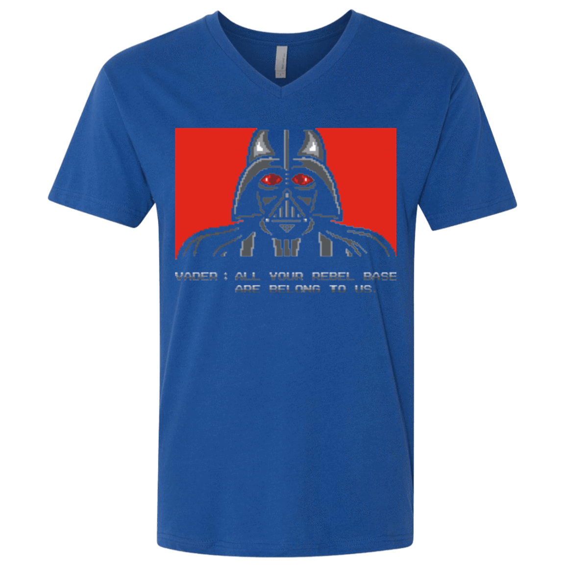 T-Shirts Royal / X-Small All your rebel base are belongs to us Men's Premium V-Neck