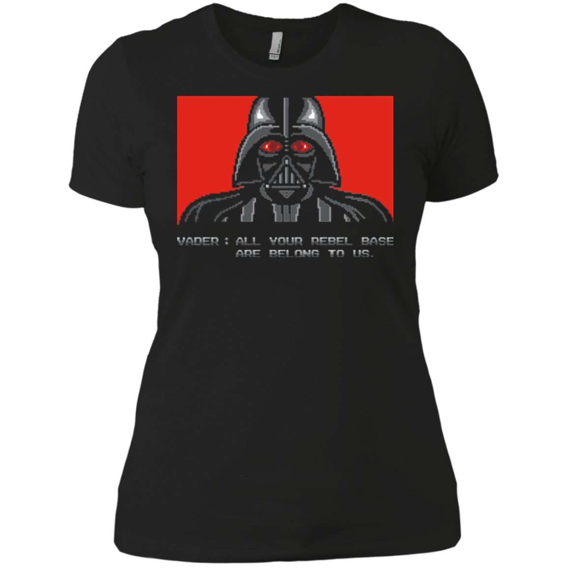 T-Shirts Black / X-Small All your rebel base are belongs to us Women's Premium T-Shirt
