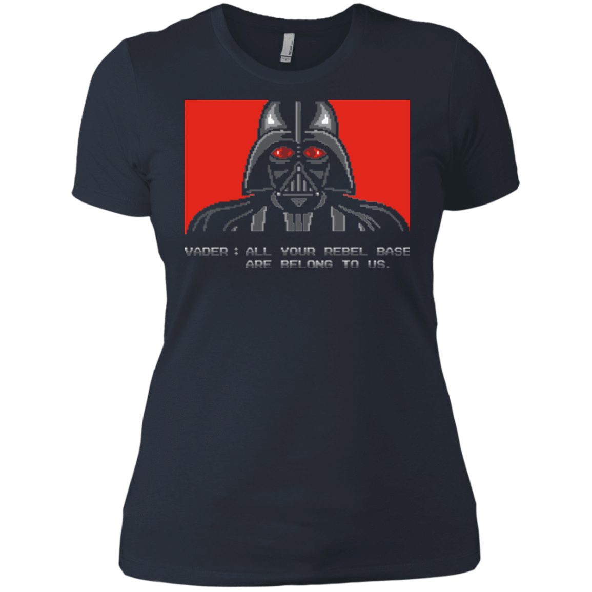 T-Shirts Indigo / X-Small All your rebel base are belongs to us Women's Premium T-Shirt
