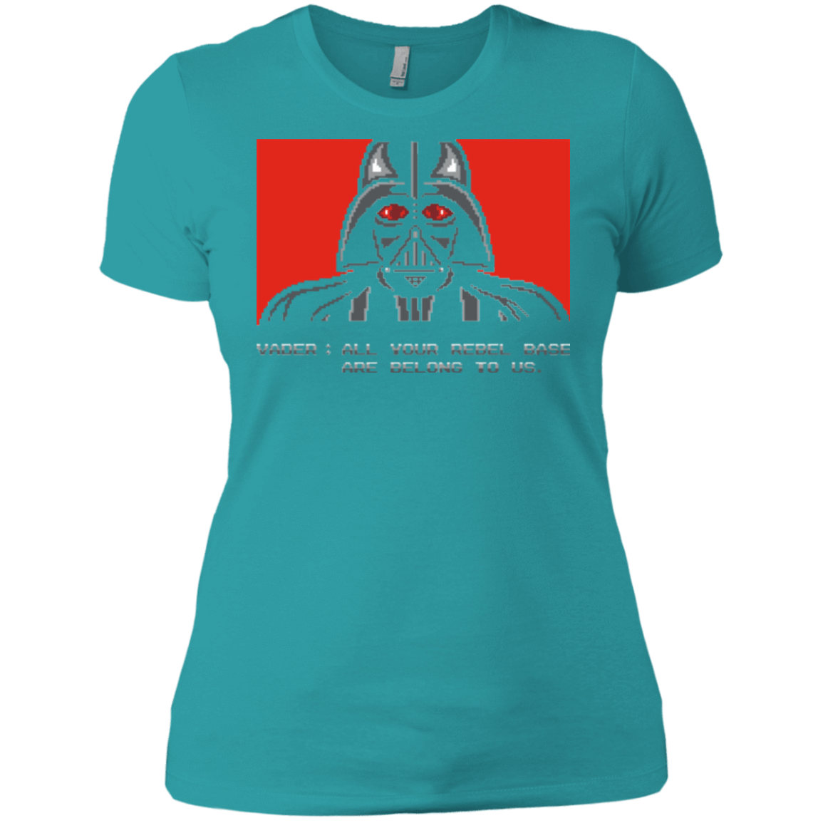 T-Shirts Tahiti Blue / X-Small All your rebel base are belongs to us Women's Premium T-Shirt