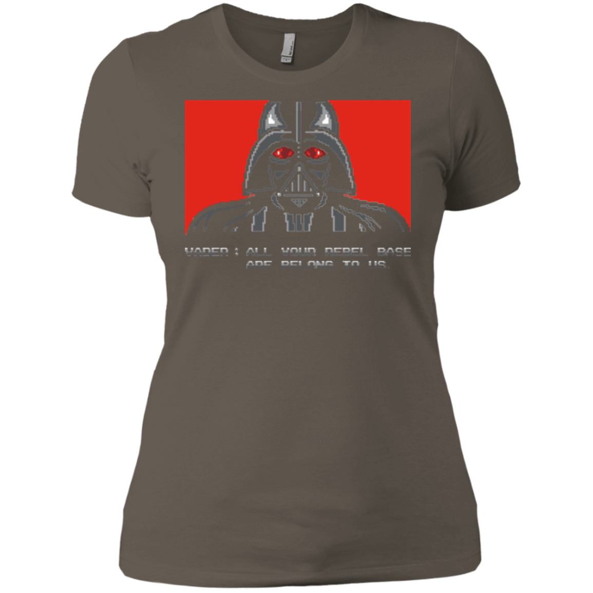 T-Shirts Warm Grey / X-Small All your rebel base are belongs to us Women's Premium T-Shirt