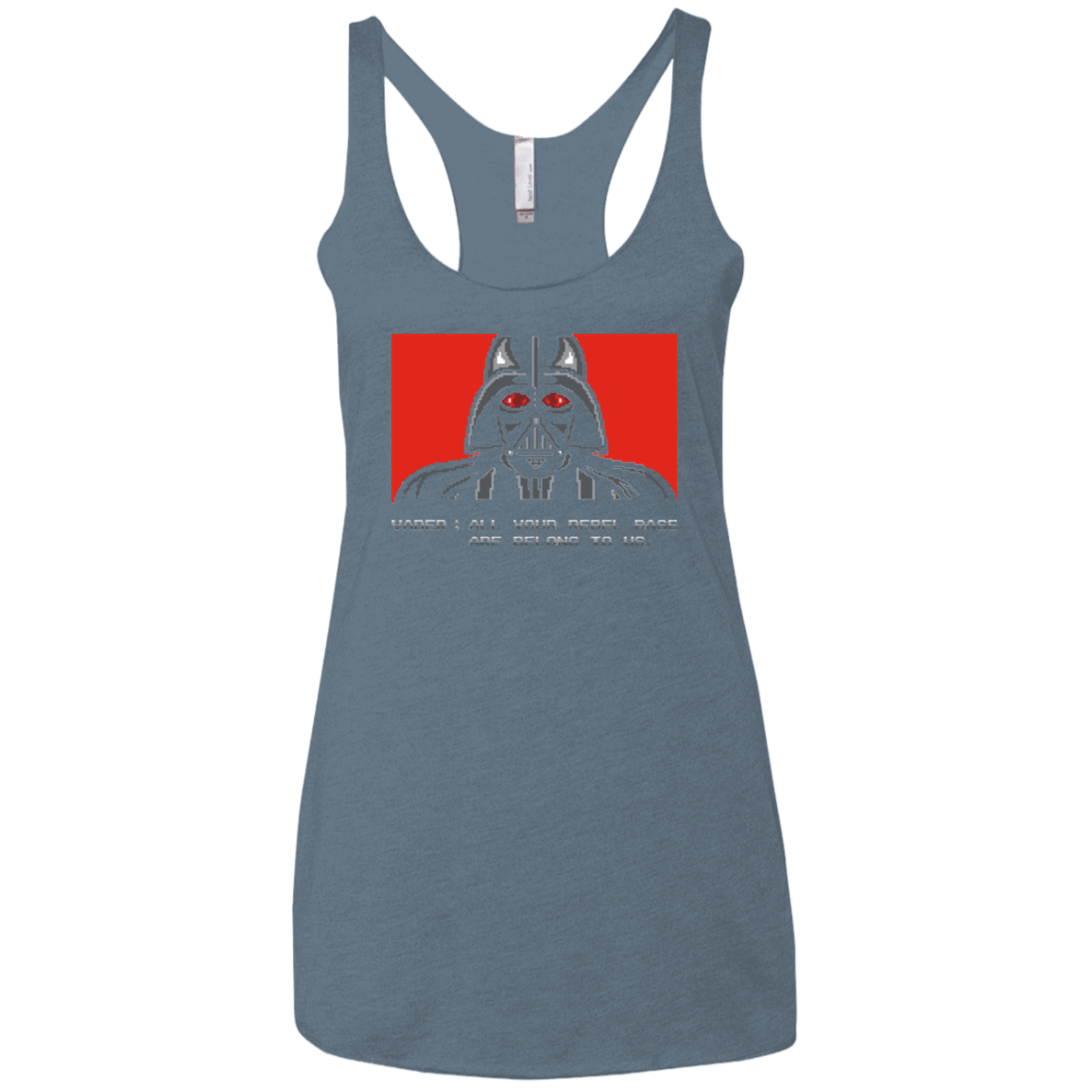 T-Shirts Indigo / X-Small All your rebel base are belongs to us Women's Triblend Racerback Tank
