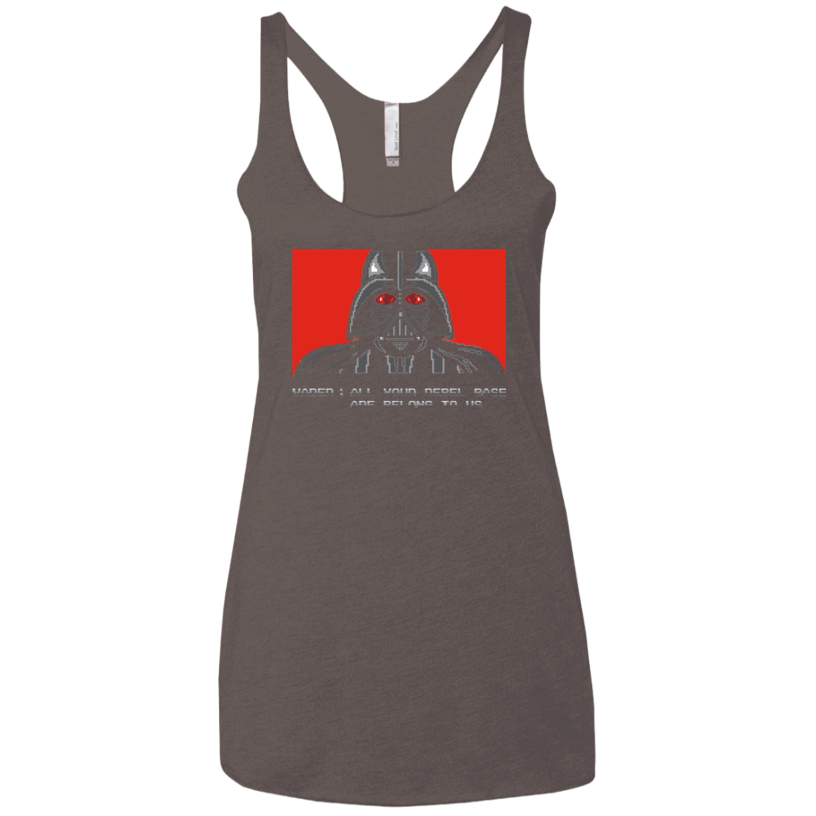T-Shirts Macchiato / X-Small All your rebel base are belongs to us Women's Triblend Racerback Tank