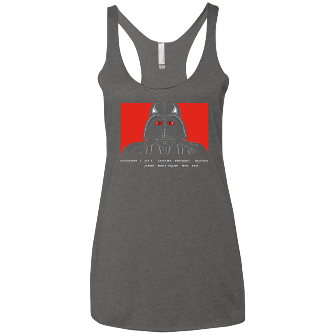 T-Shirts Premium Heather / X-Small All your rebel base are belongs to us Women's Triblend Racerback Tank