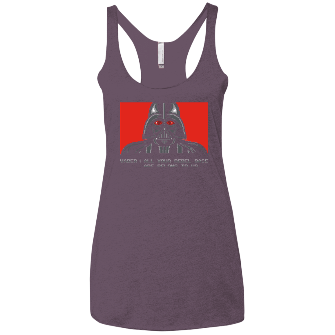 T-Shirts Vintage Purple / X-Small All your rebel base are belongs to us Women's Triblend Racerback Tank
