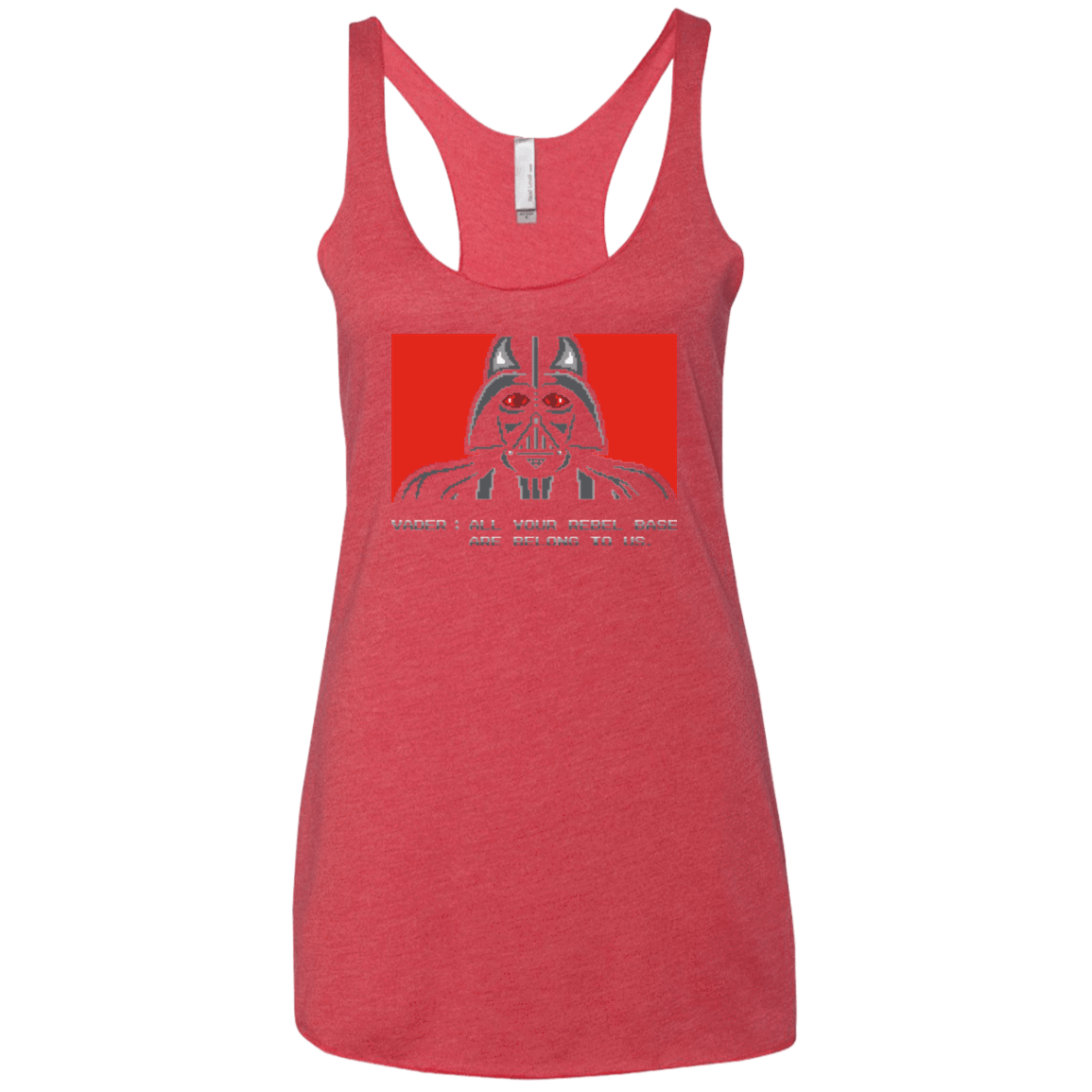 T-Shirts Vintage Red / X-Small All your rebel base are belongs to us Women's Triblend Racerback Tank
