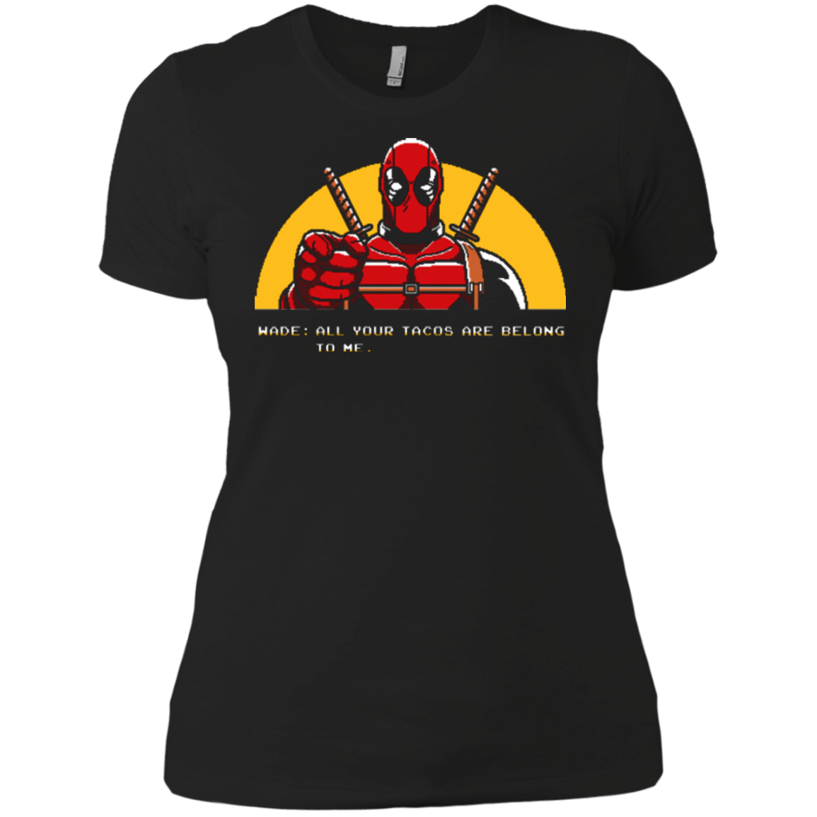 T-Shirts Black / X-Small All Your Tacos Are Belong To Me Women's Premium T-Shirt