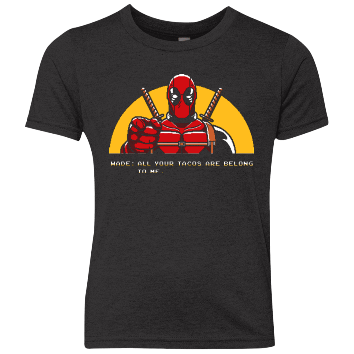 T-Shirts Vintage Black / YXS All Your Tacos Are Belong To Me Youth Triblend T-Shirt