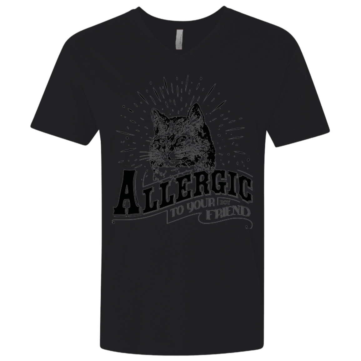 T-Shirts Black / X-Small Allergic to your Boyfriend Men's Premium V-Neck