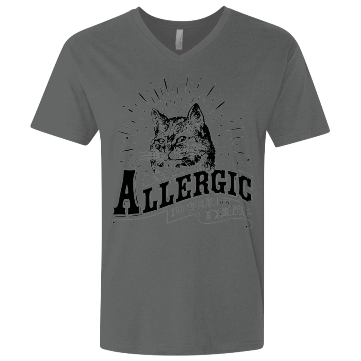 T-Shirts Heavy Metal / X-Small Allergic to your Boyfriend Men's Premium V-Neck